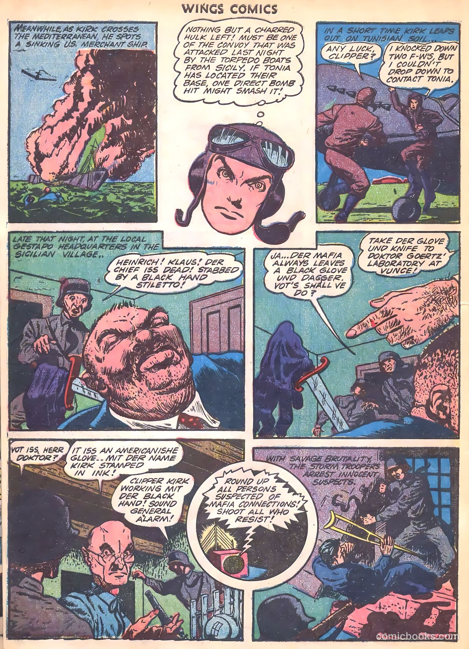 Wings Comics #35 (1943) — page 54 of 60