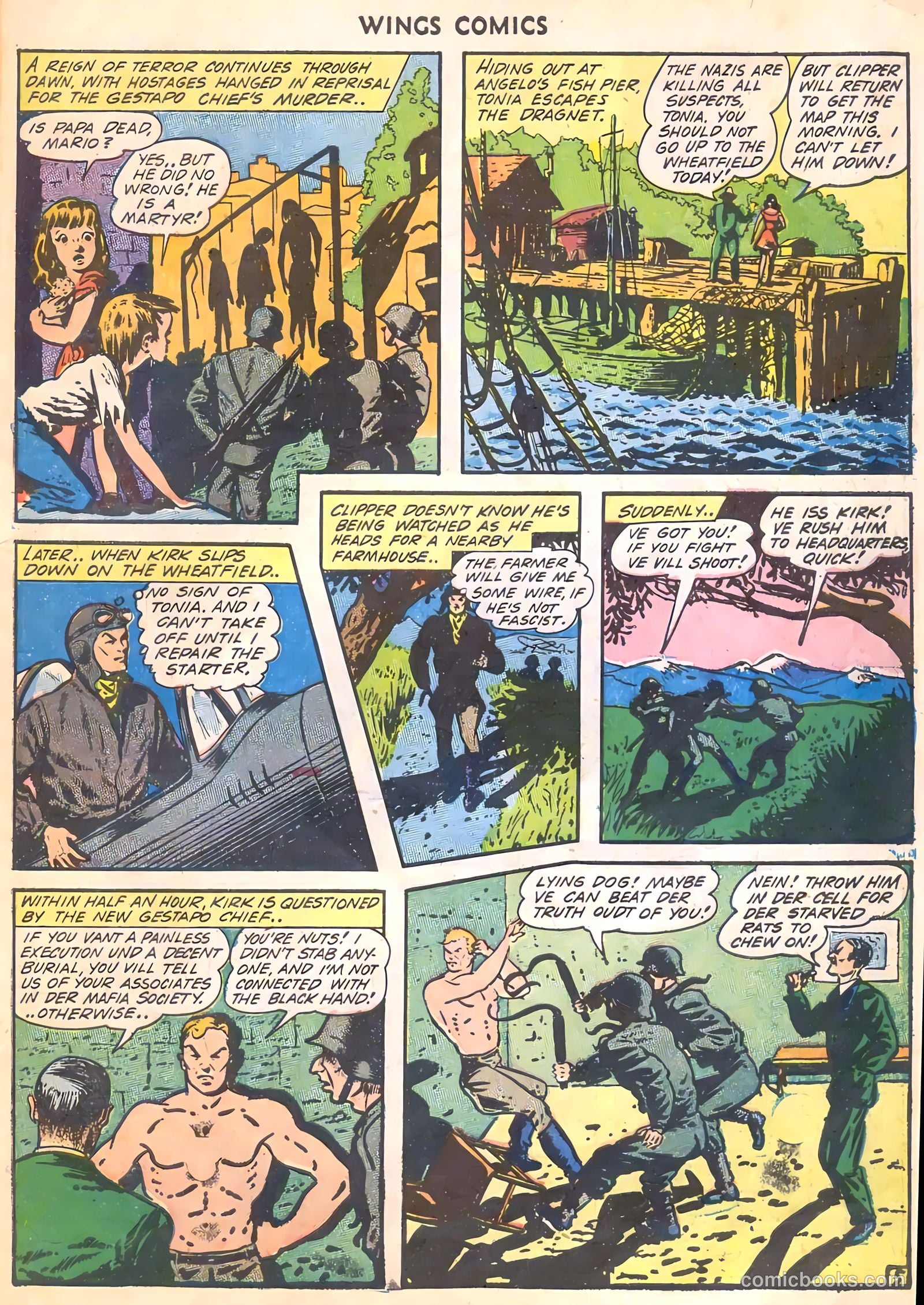Wings Comics #35 (1943) — page 55 of 60