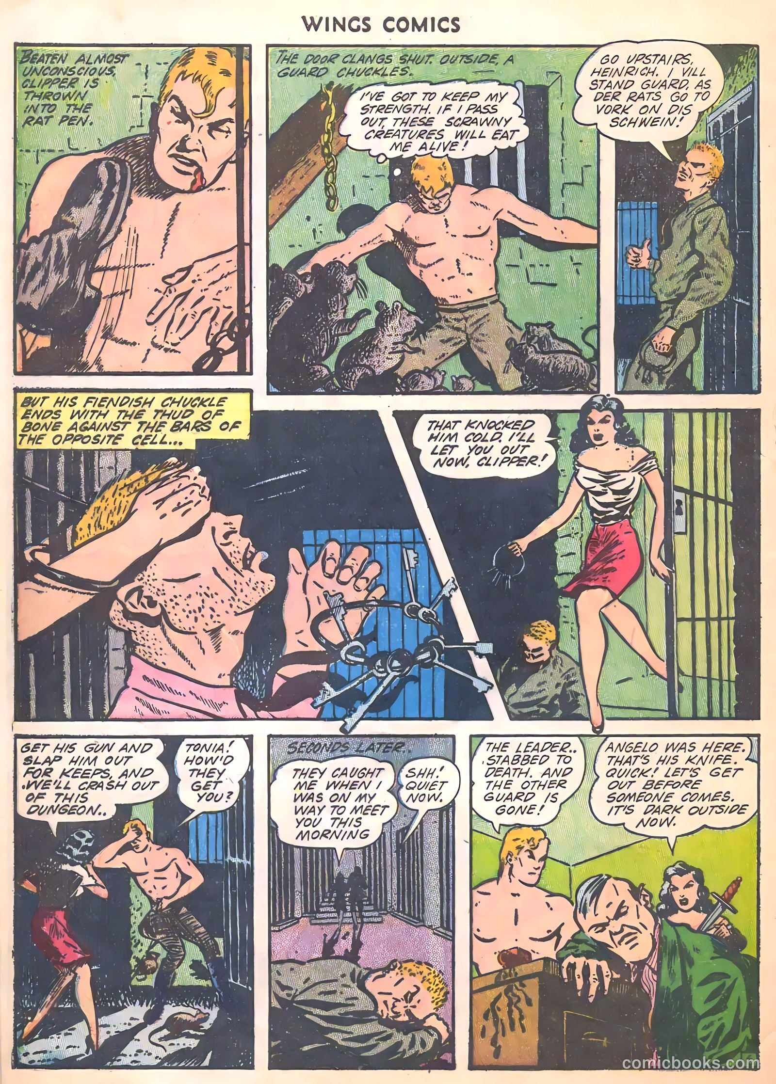 Wings Comics #35 (1943) — page 56 of 60