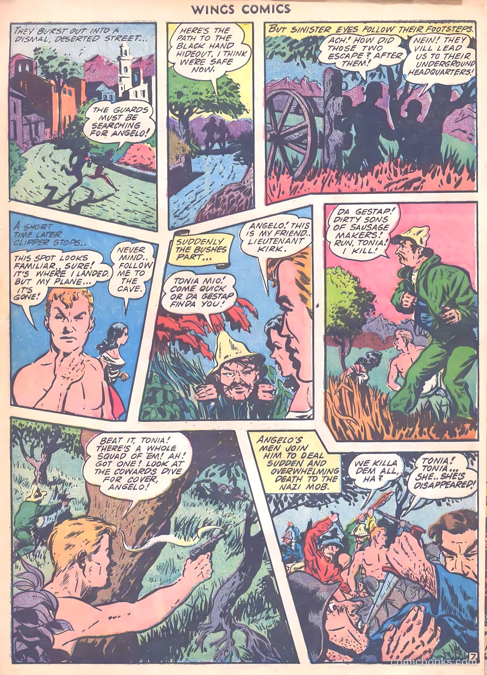 Wings Comics #35 (1943) — page 57 of 60