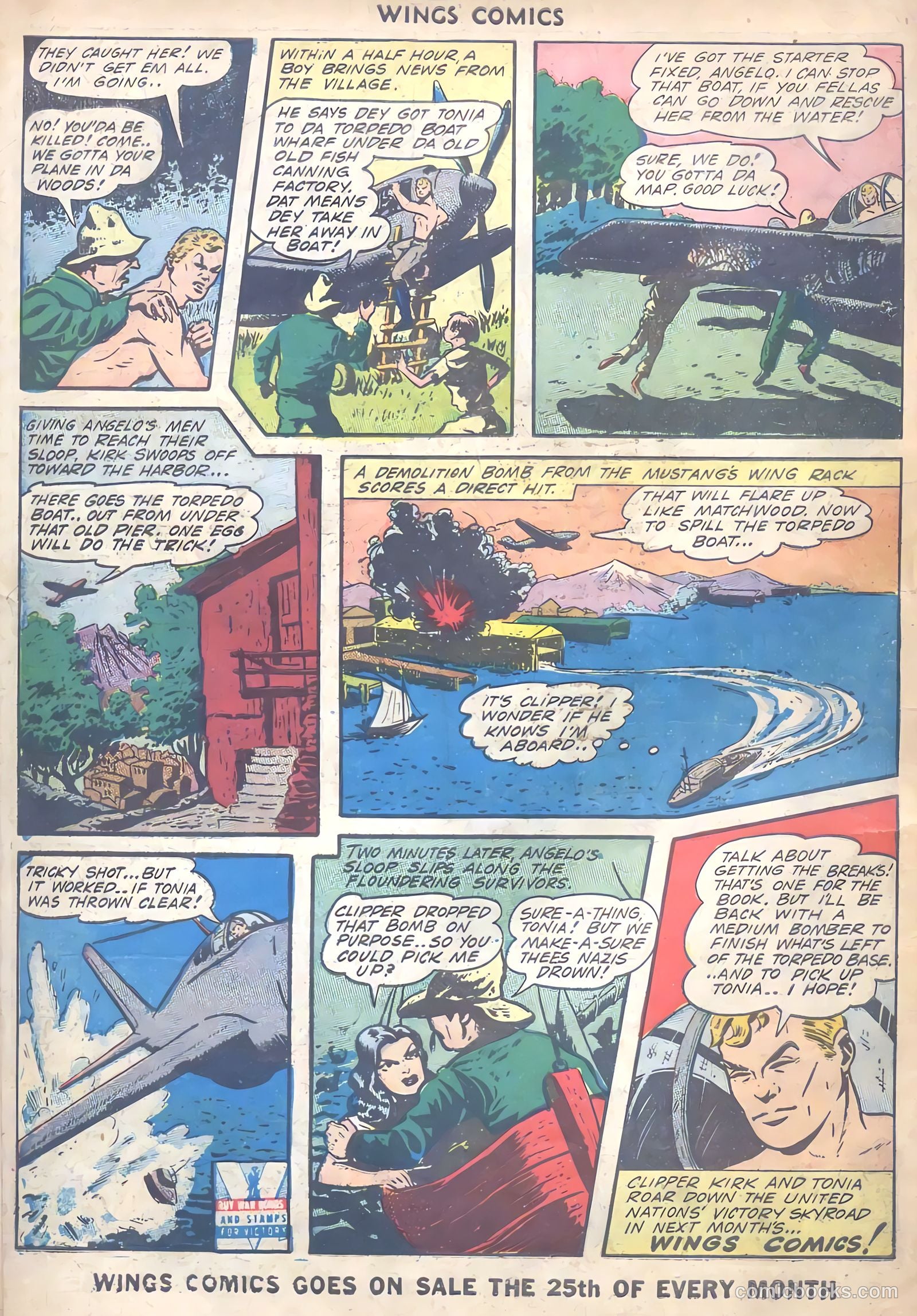 Wings Comics #35 (1943) — page 58 of 60