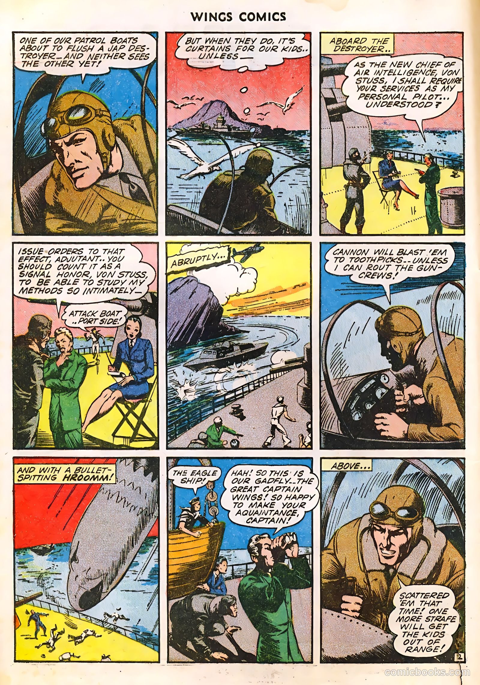 Wings Comics #36 (1943) — page 4 of 61