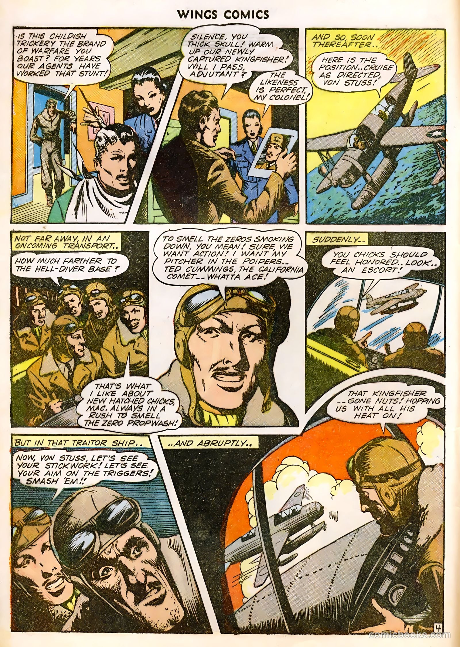 Wings Comics #36 (1943) — page 6 of 61