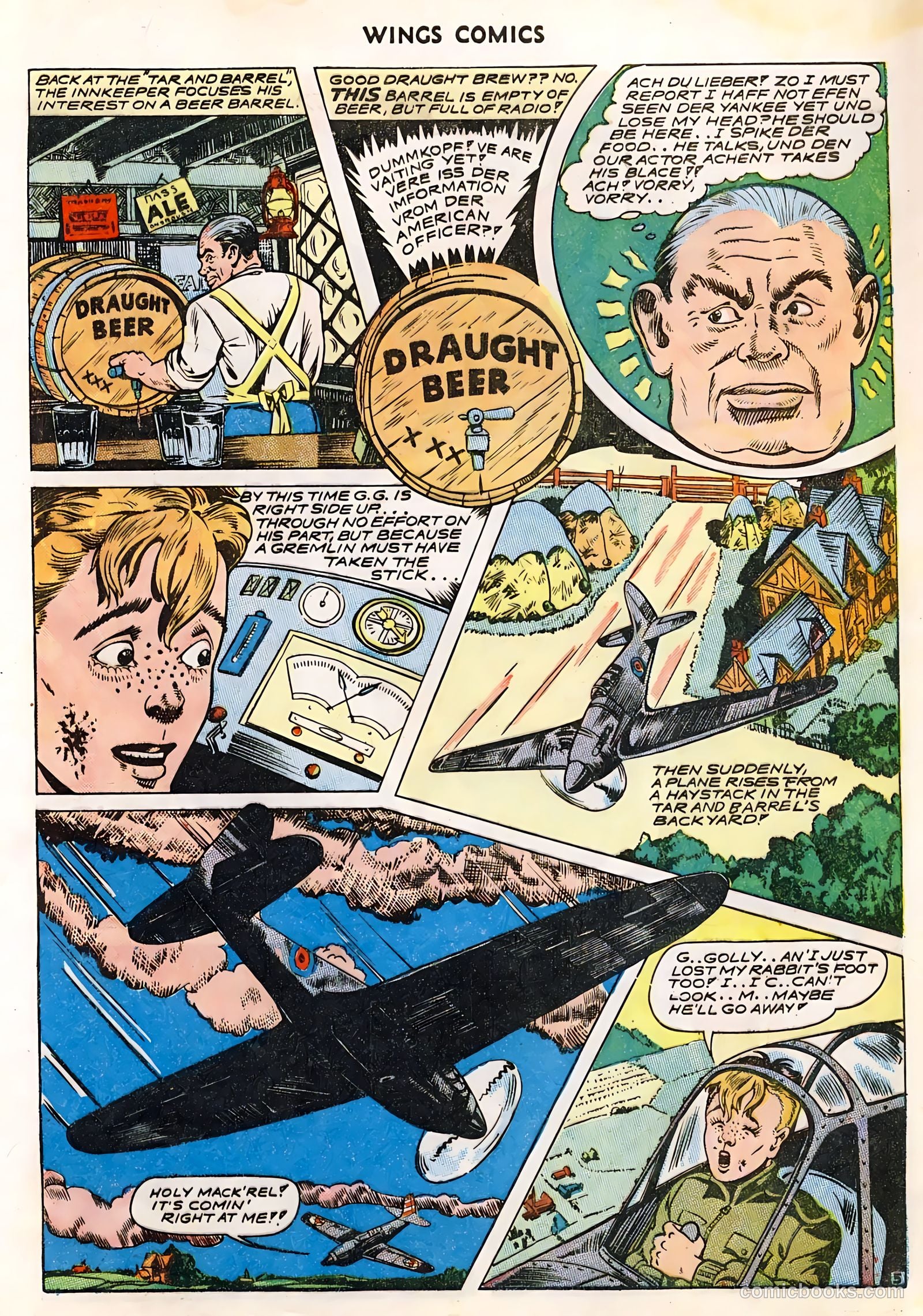 Wings Comics #36 (1943) — page 18 of 61