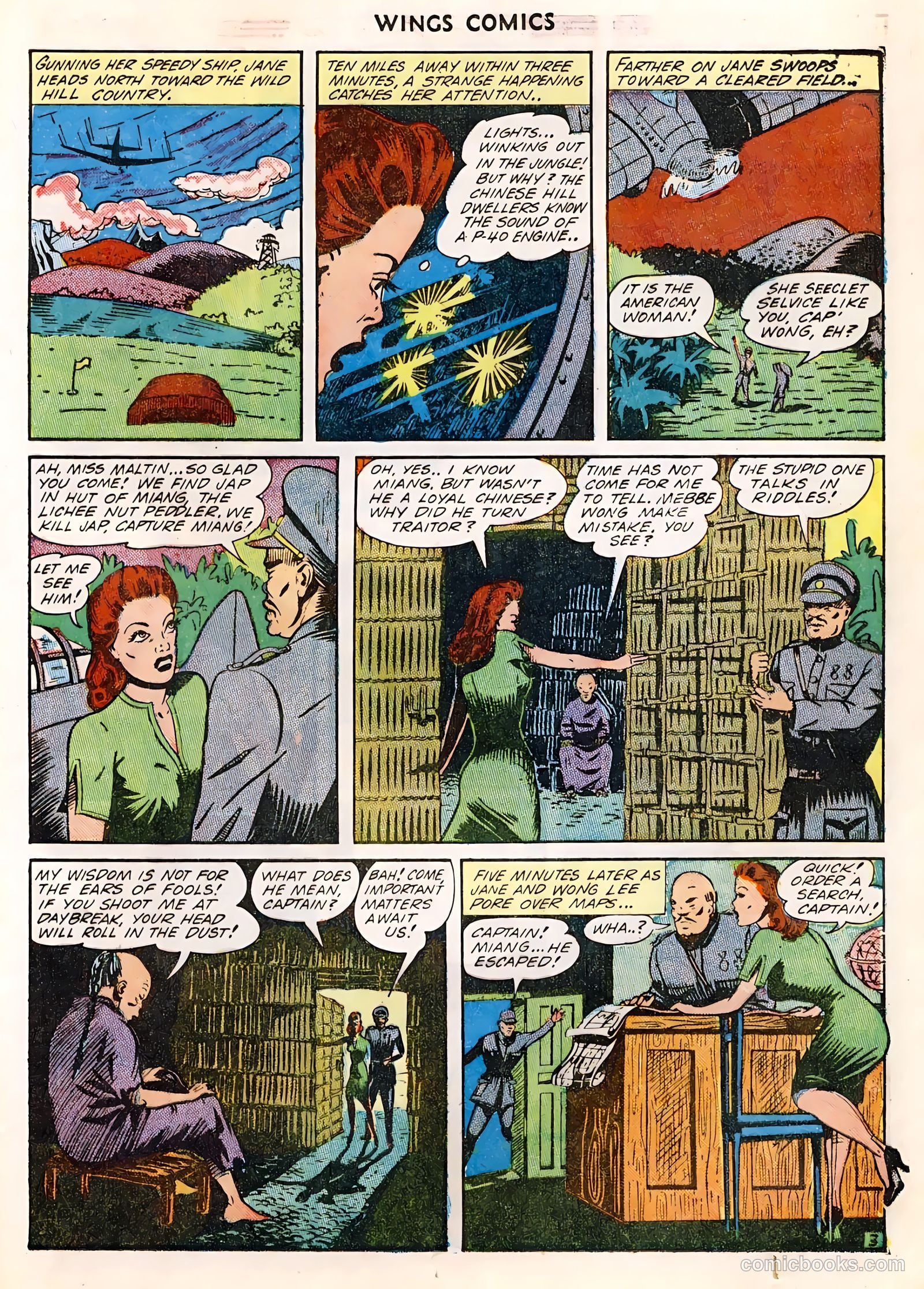 Wings Comics #36 (1943) — page 40 of 61