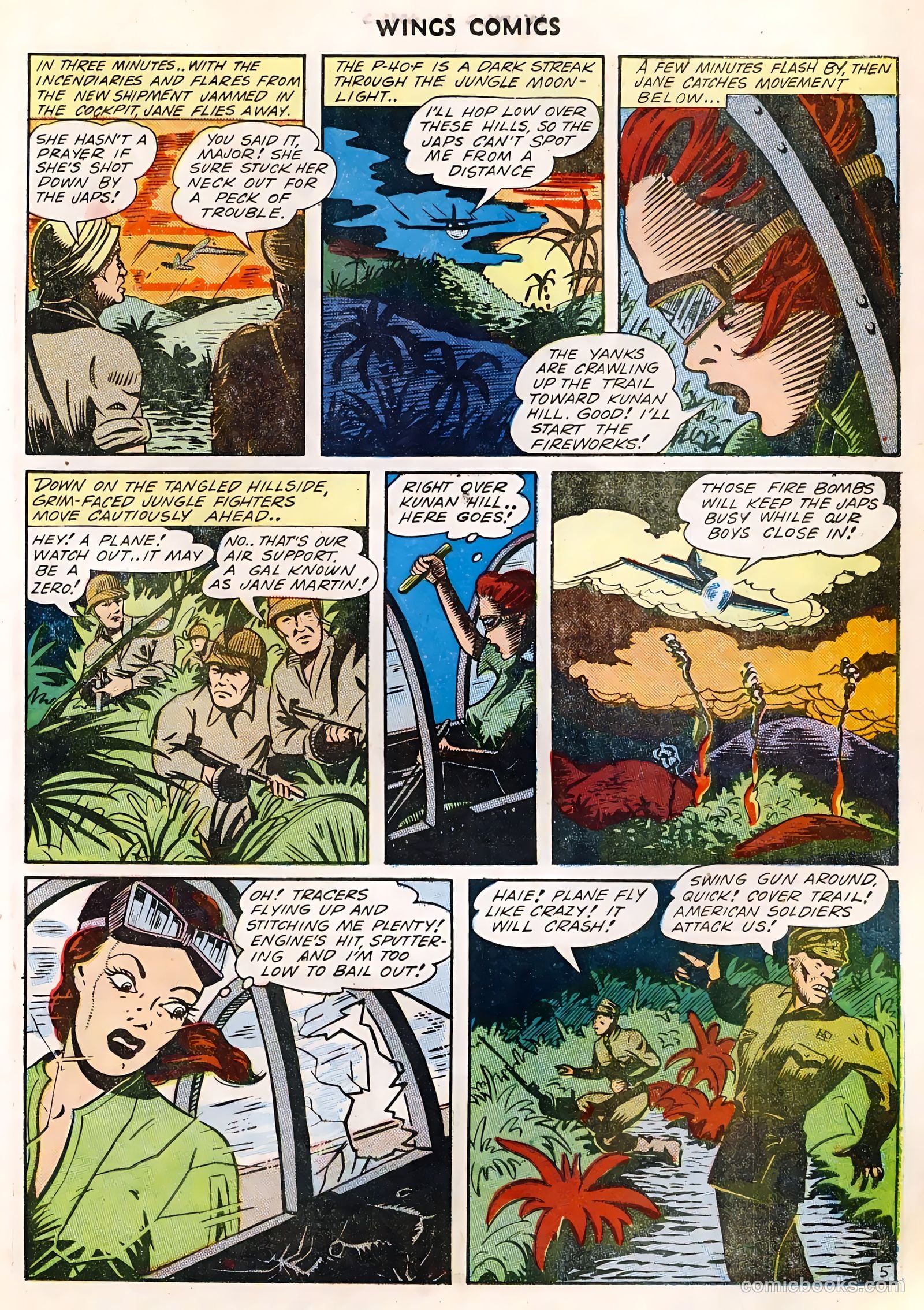 Wings Comics #36 (1943) — page 42 of 61