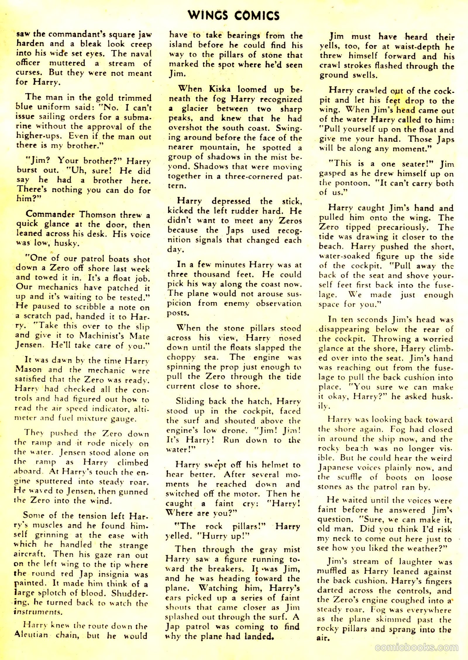 Wings Comics #36 (1943) — page 45 of 61