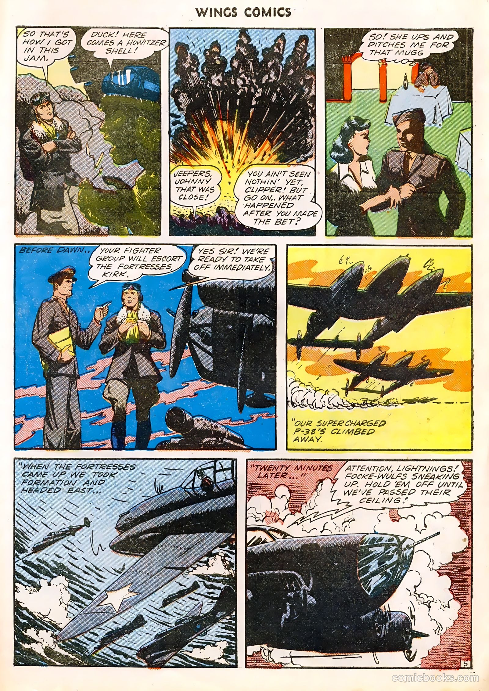 Wings Comics #36 (1943) — page 56 of 61