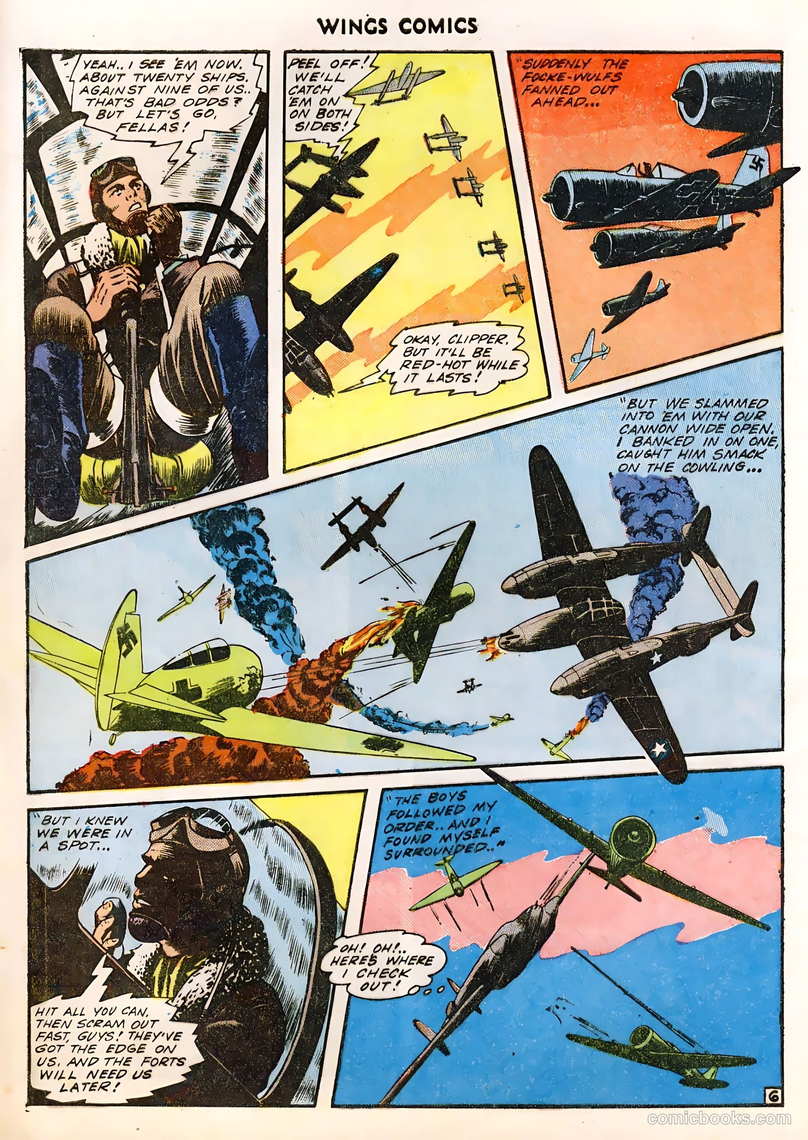 Wings Comics #36 (1943) — page 57 of 61