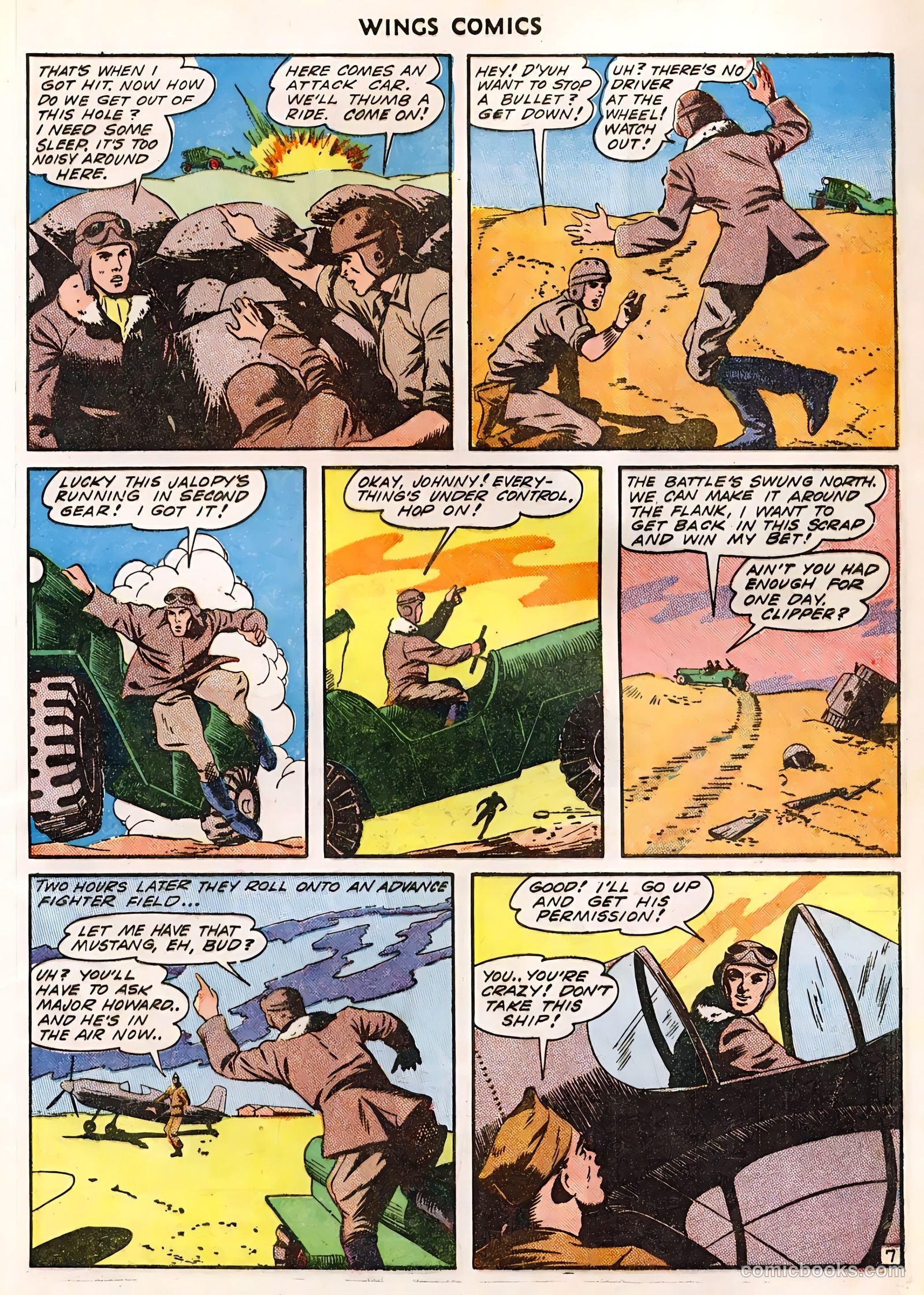 Wings Comics #36 (1943) — page 58 of 61