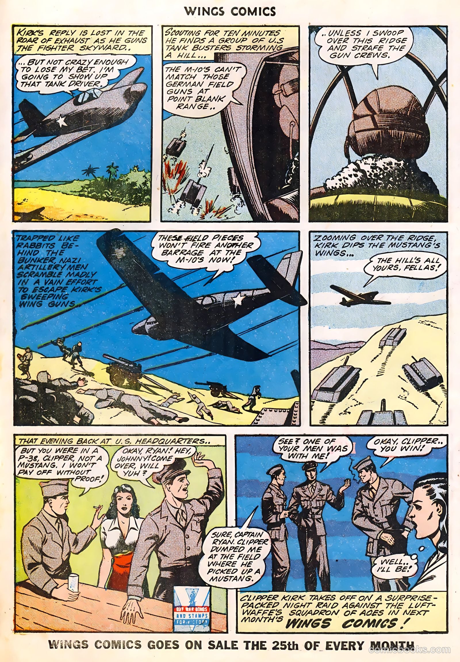 Wings Comics #36 (1943) — page 59 of 61