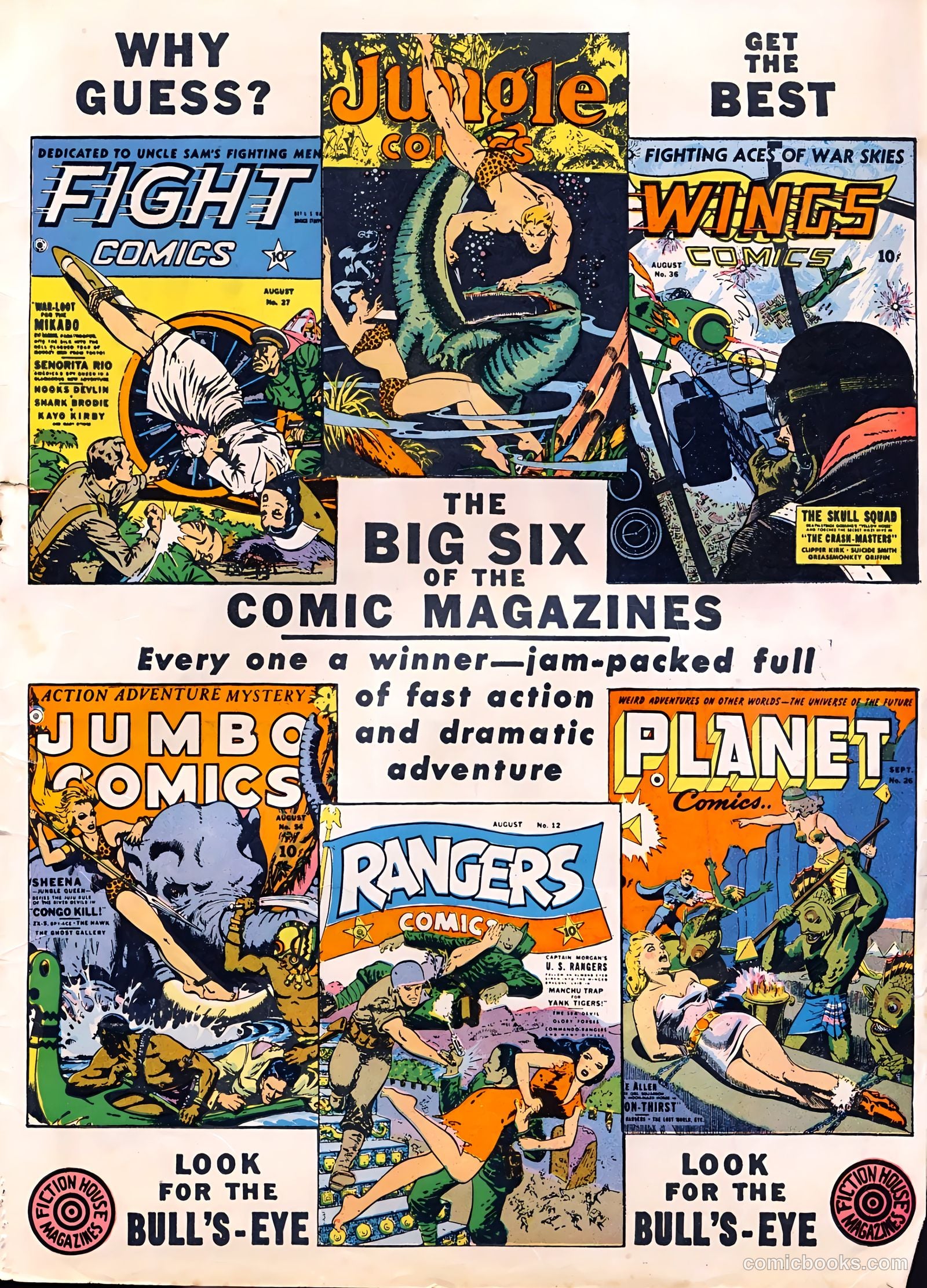 Wings Comics #36 (1943) — page 60 of 61