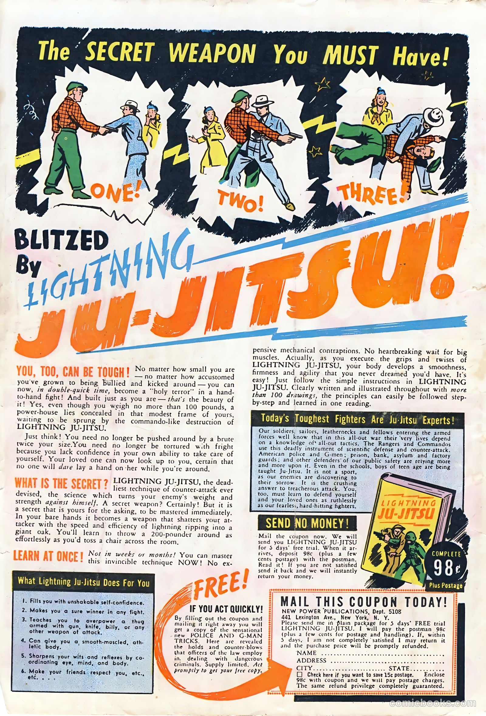 Wings Comics #36 (1943) — page 61 of 61