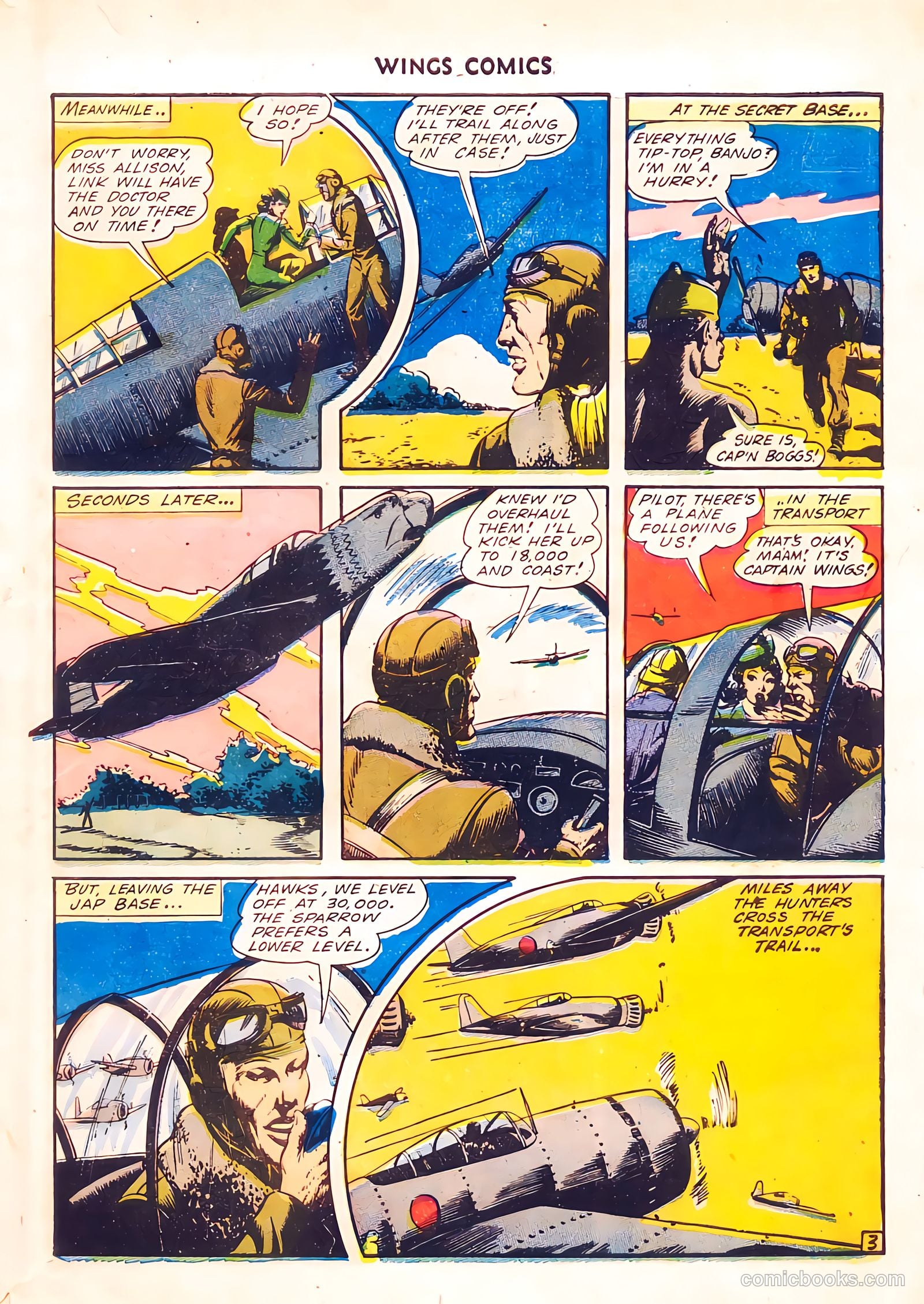 Wings Comics #37 (1943) — page 5 of 60