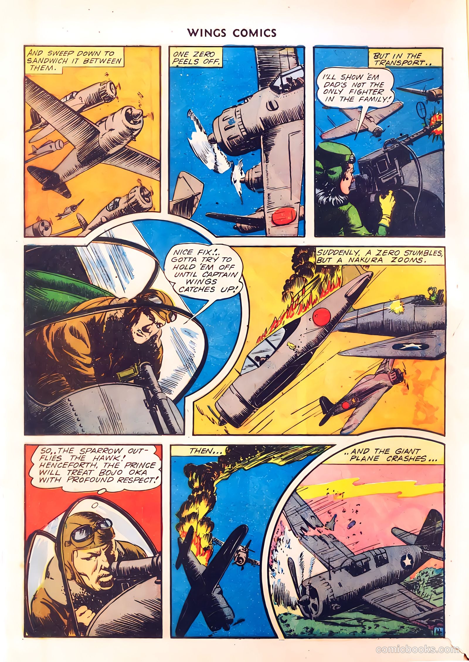 Wings Comics #37 (1943) — page 6 of 60