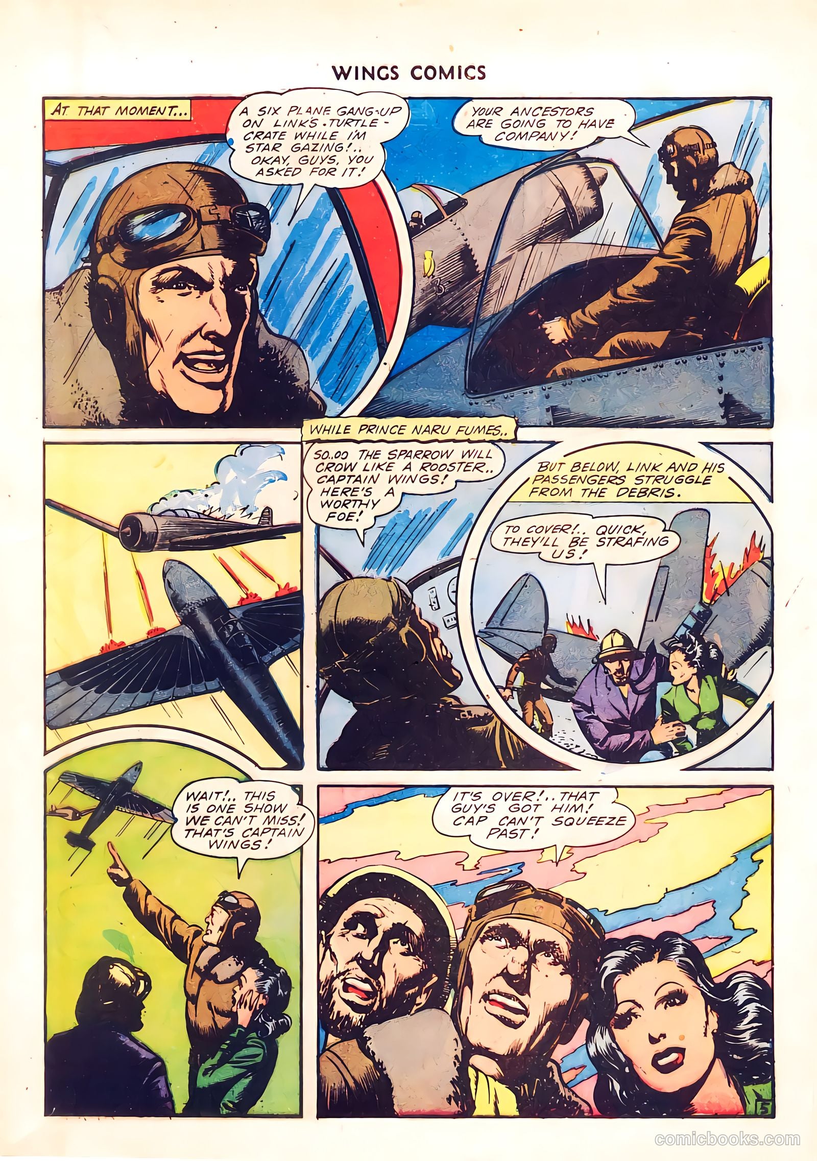 Wings Comics #37 (1943) — page 7 of 60