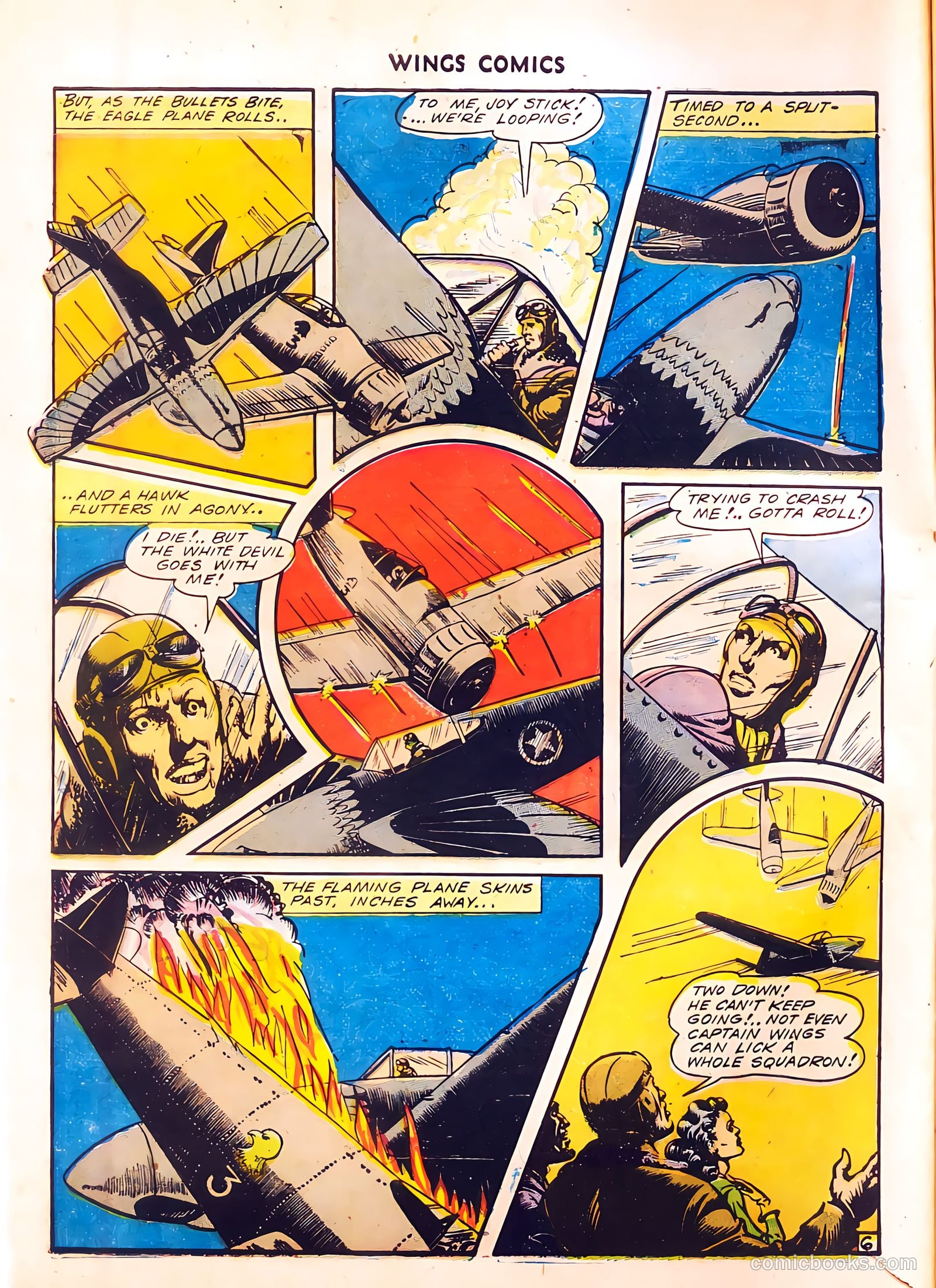 Wings Comics #37 (1943) — page 8 of 60