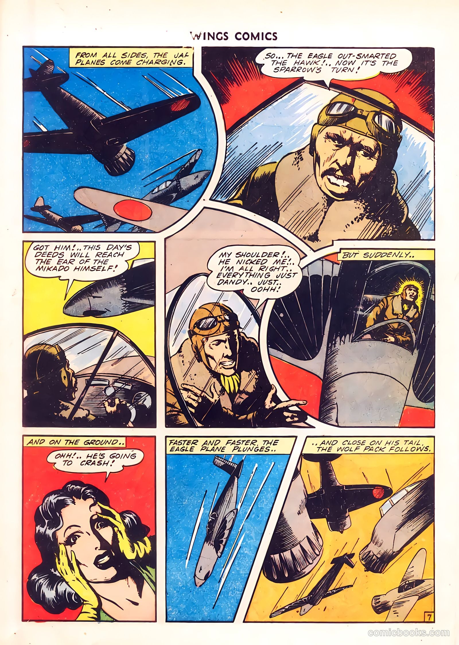 Wings Comics #37 (1943) — page 9 of 60
