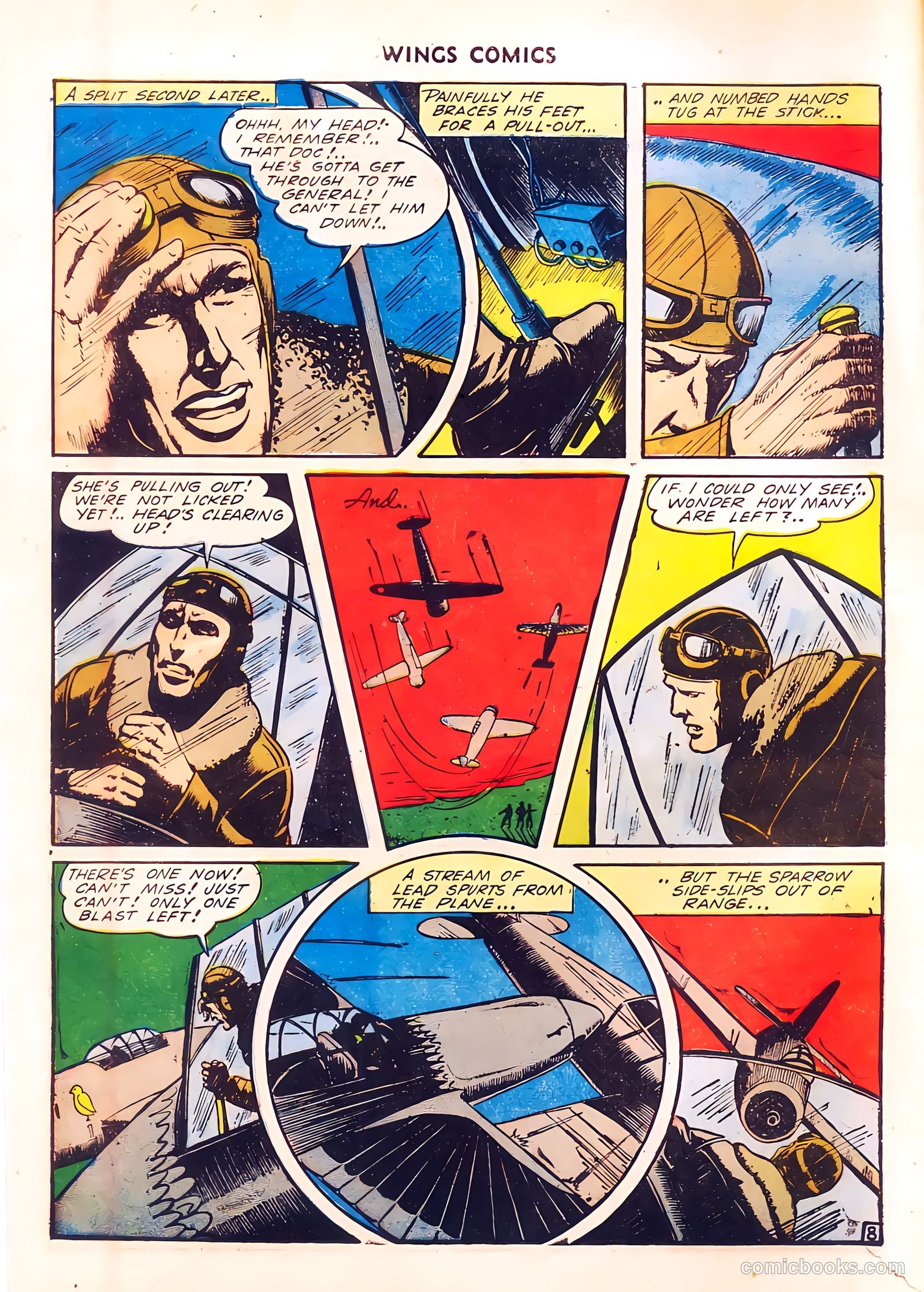 Wings Comics #37 (1943) — page 10 of 60