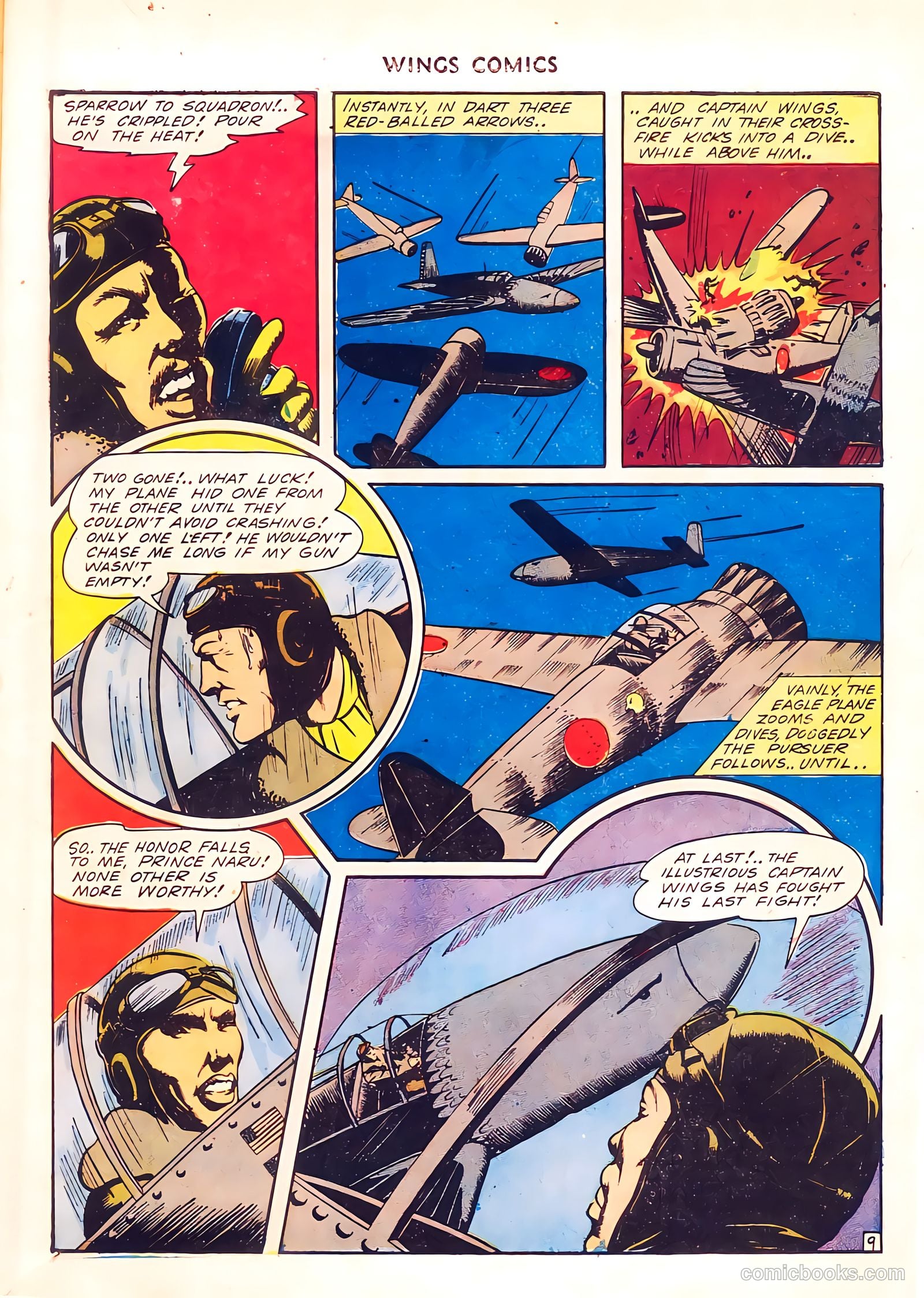 Wings Comics #37 (1943) — page 11 of 60