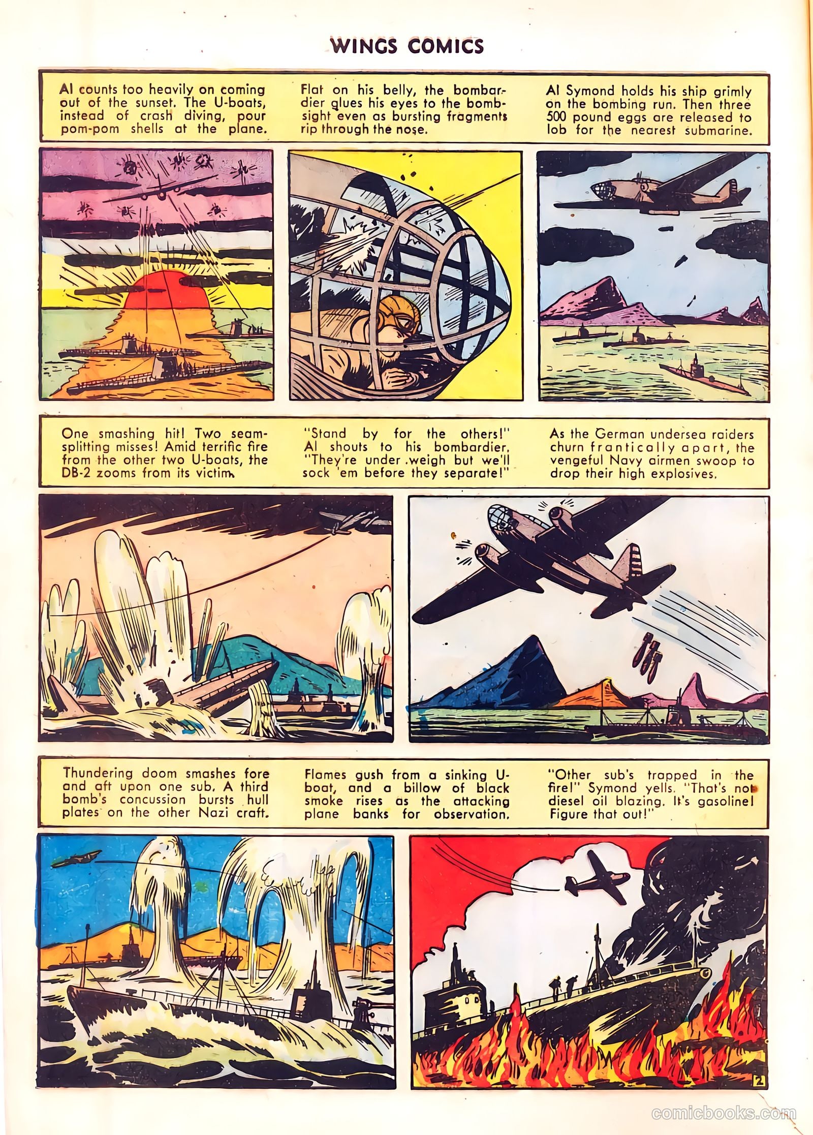 Wings Comics #37 (1943) — page 14 of 60