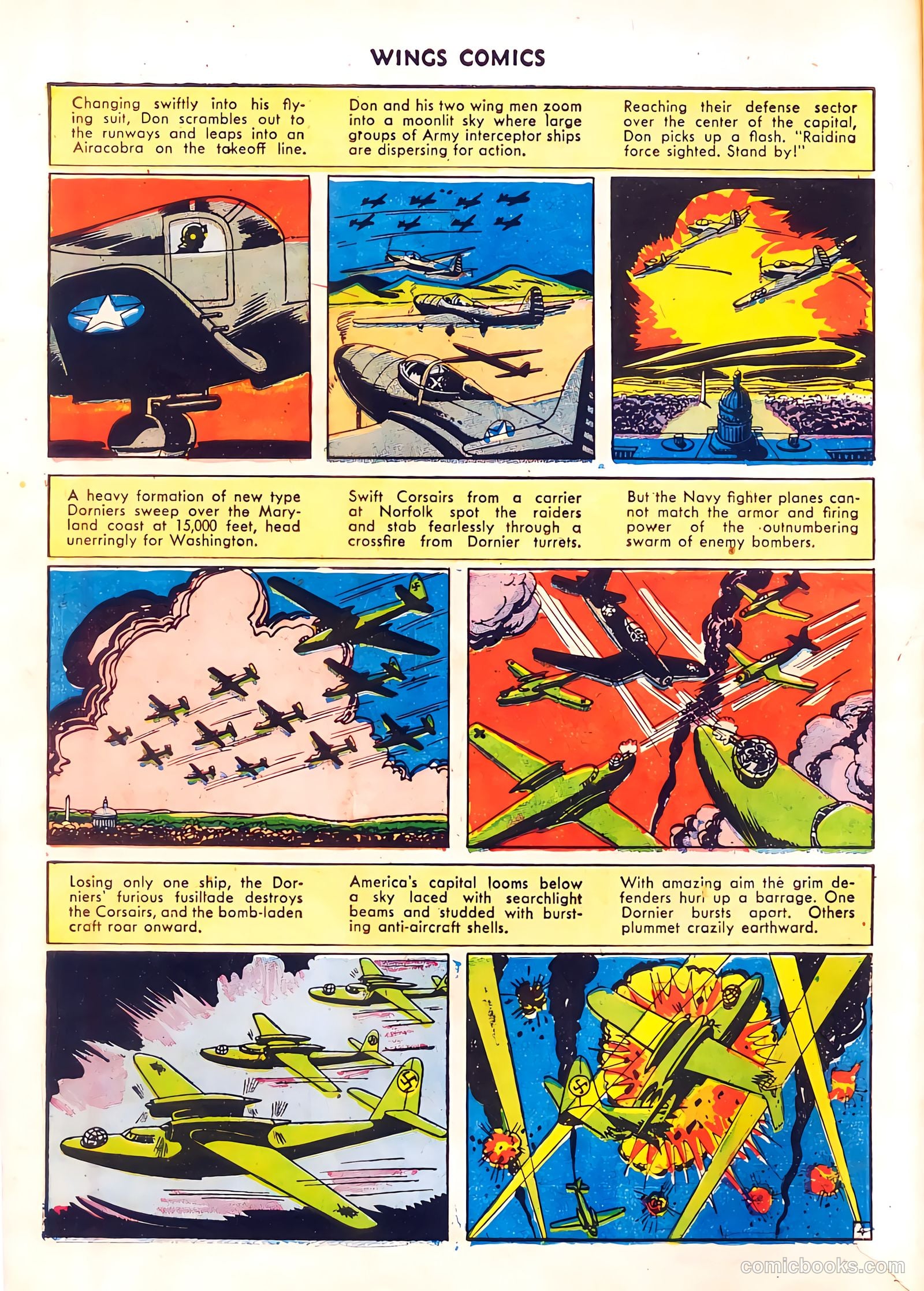 Wings Comics #37 (1943) — page 16 of 60