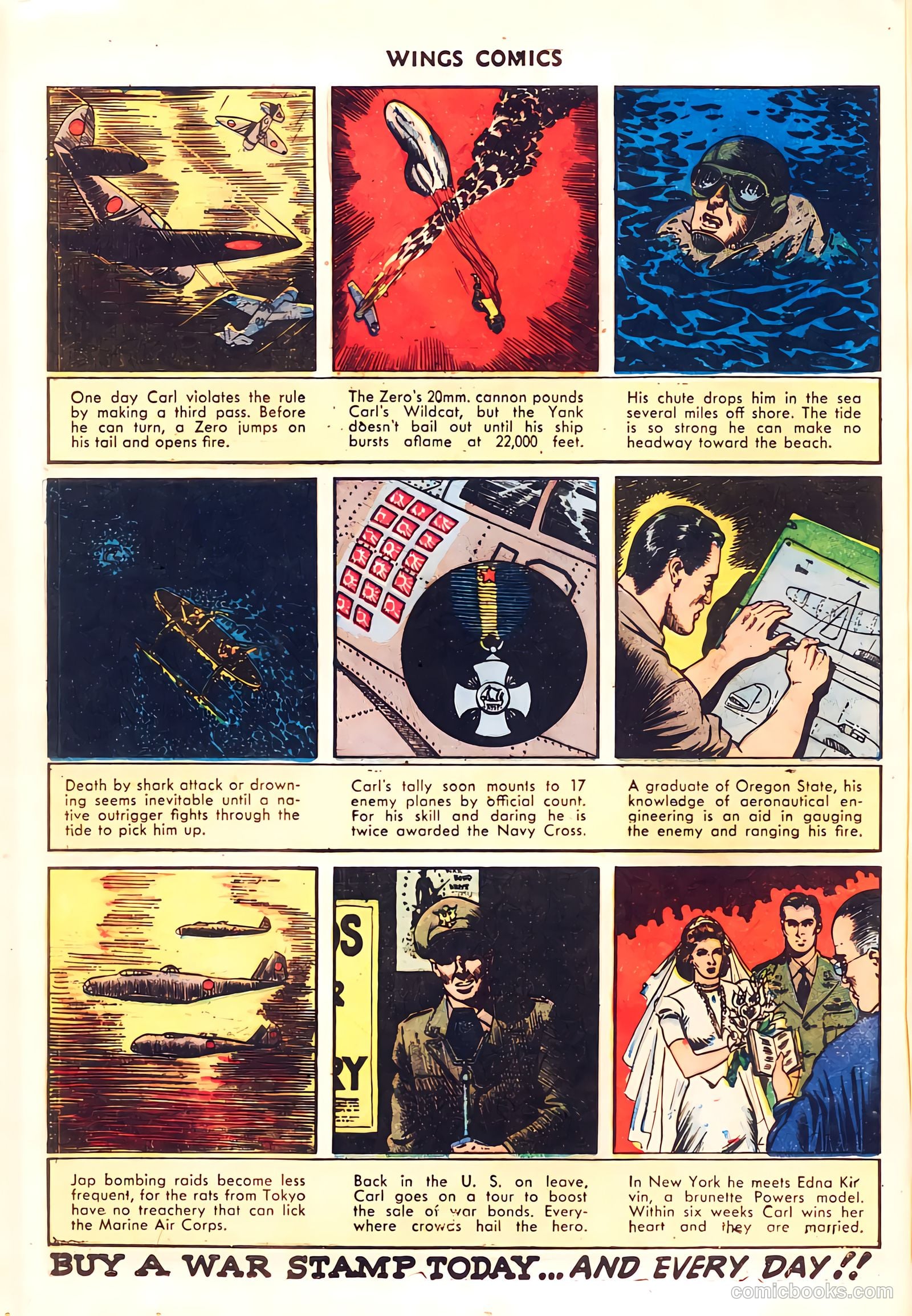Wings Comics #37 (1943) — page 42 of 60