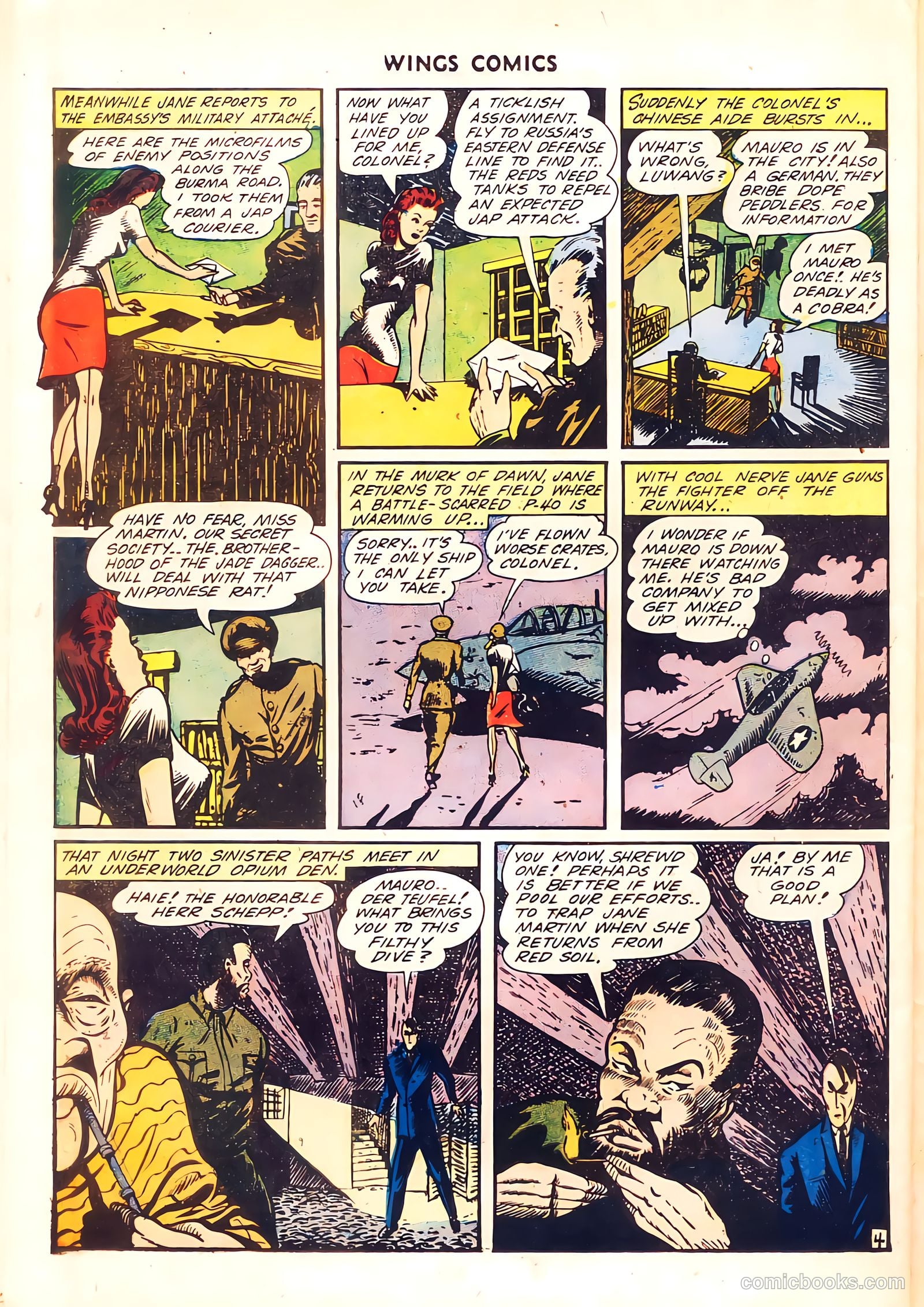 Wings Comics #37 (1943) — page 46 of 60