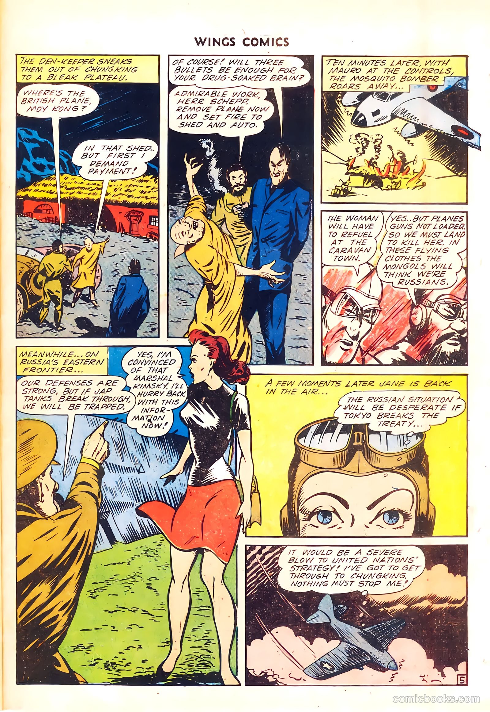 Wings Comics #37 (1943) — page 47 of 60