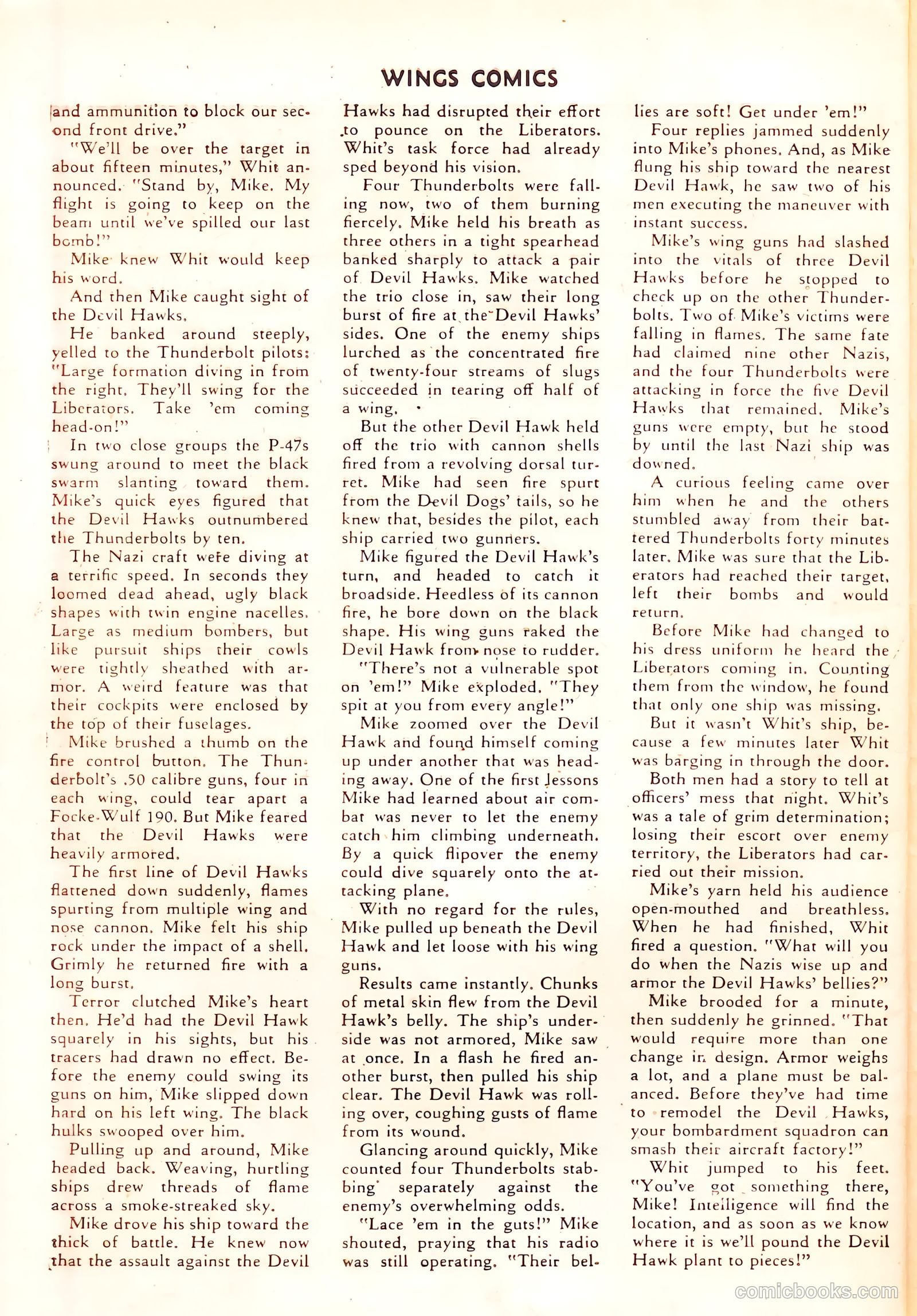 Wings Comics #37 (1943) — page 50 of 60