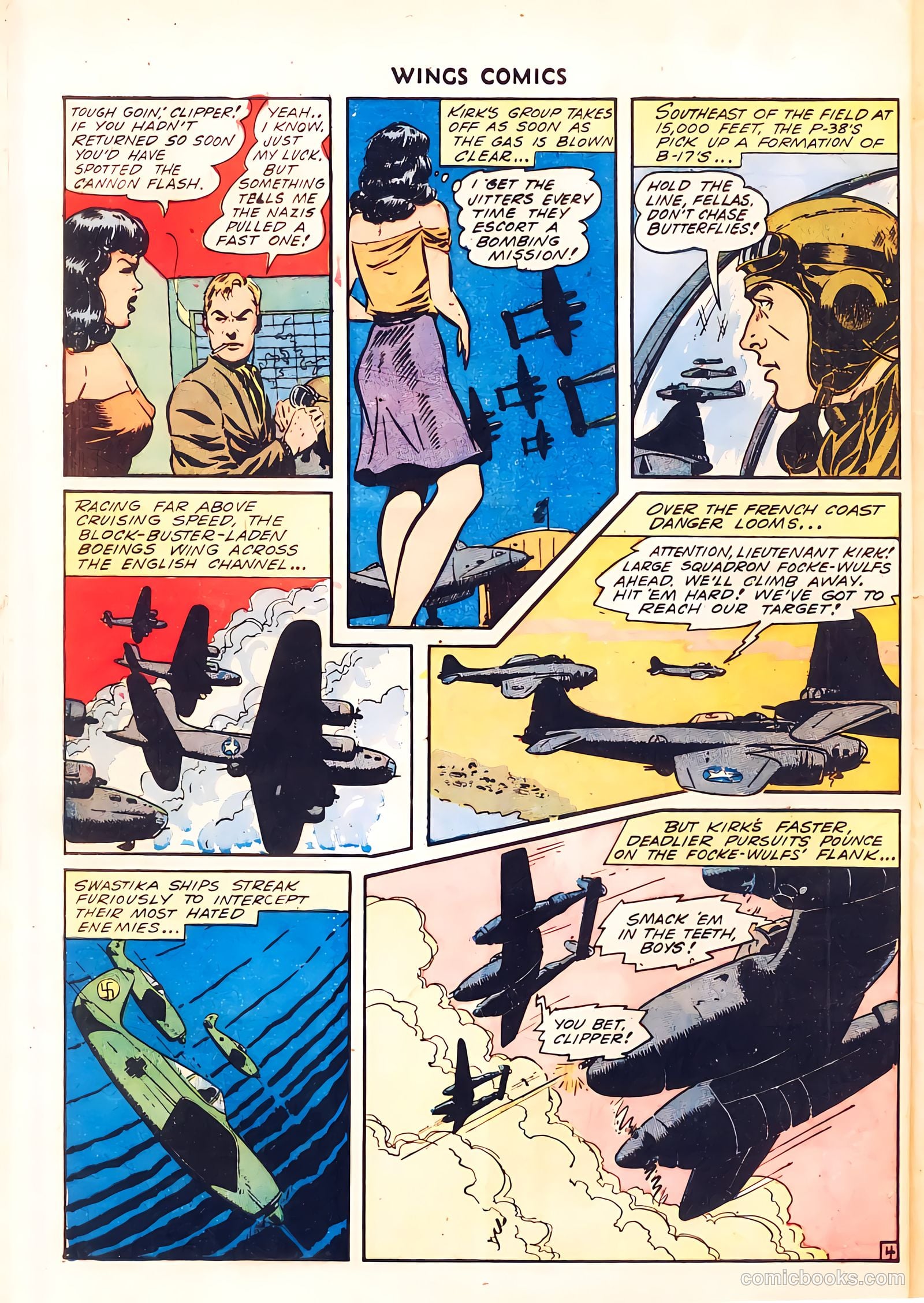 Wings Comics #37 (1943) — page 54 of 60