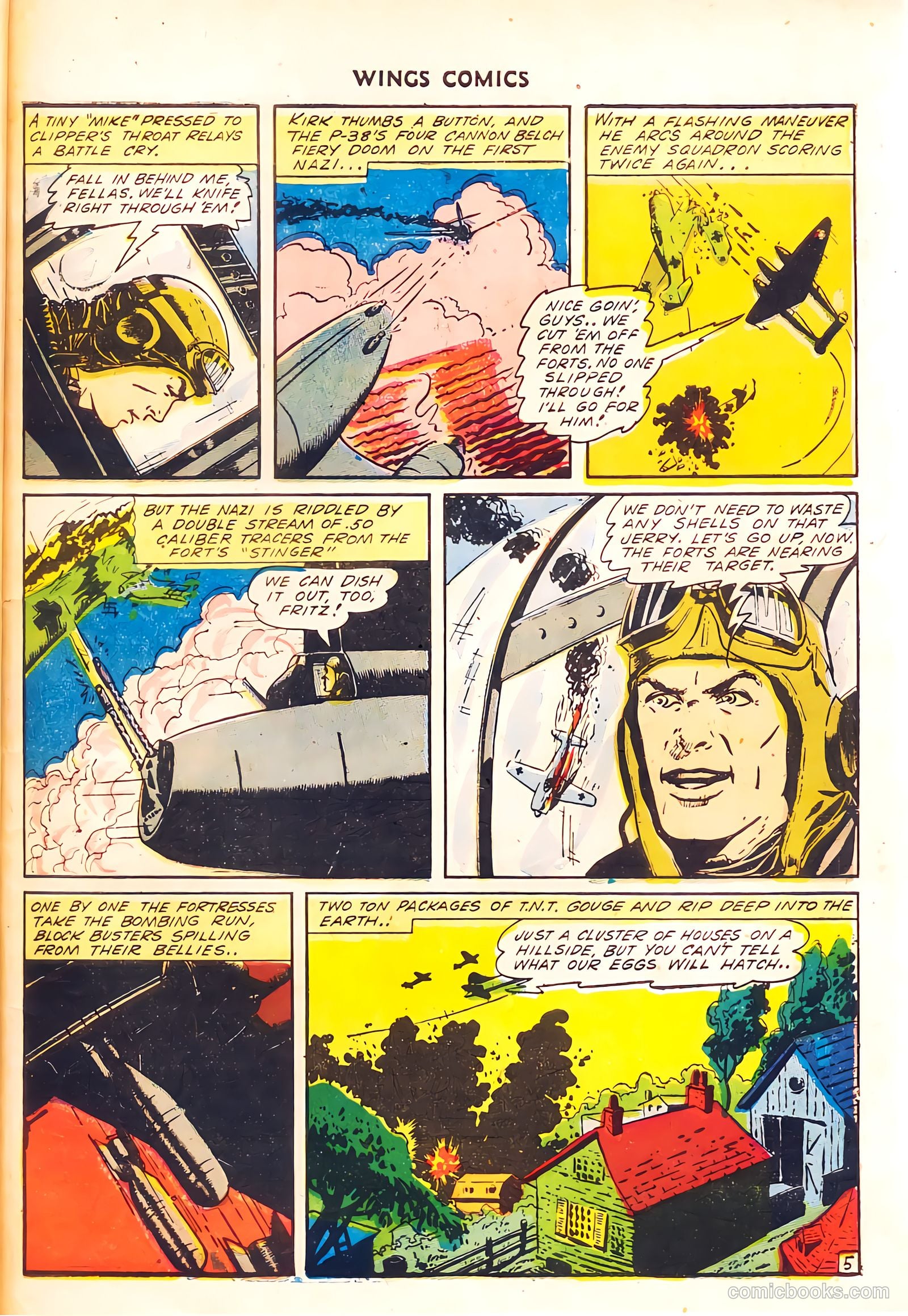 Wings Comics #37 (1943) — page 55 of 60