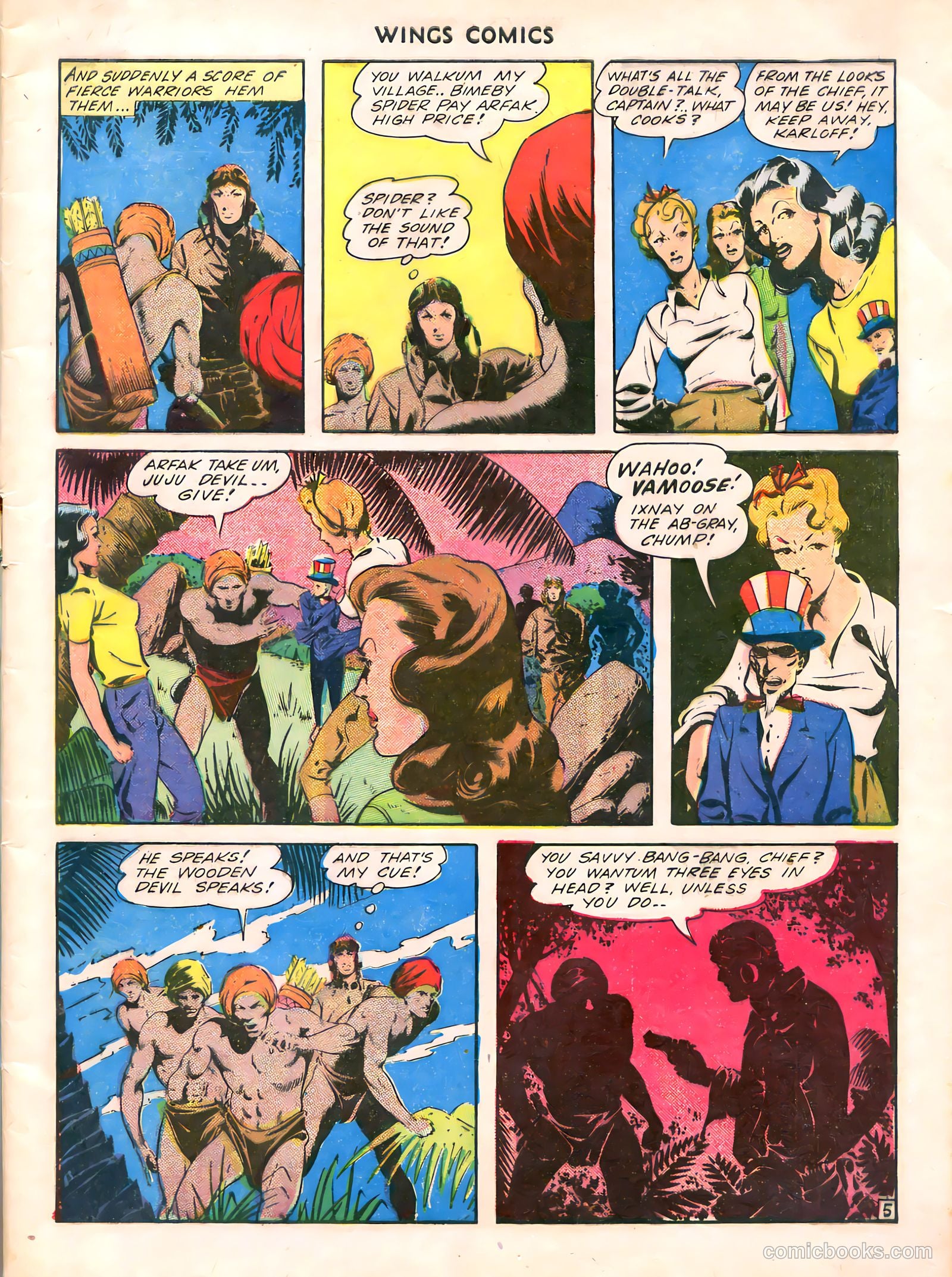 Wings Comics #38 (1943) — page 7 of 60