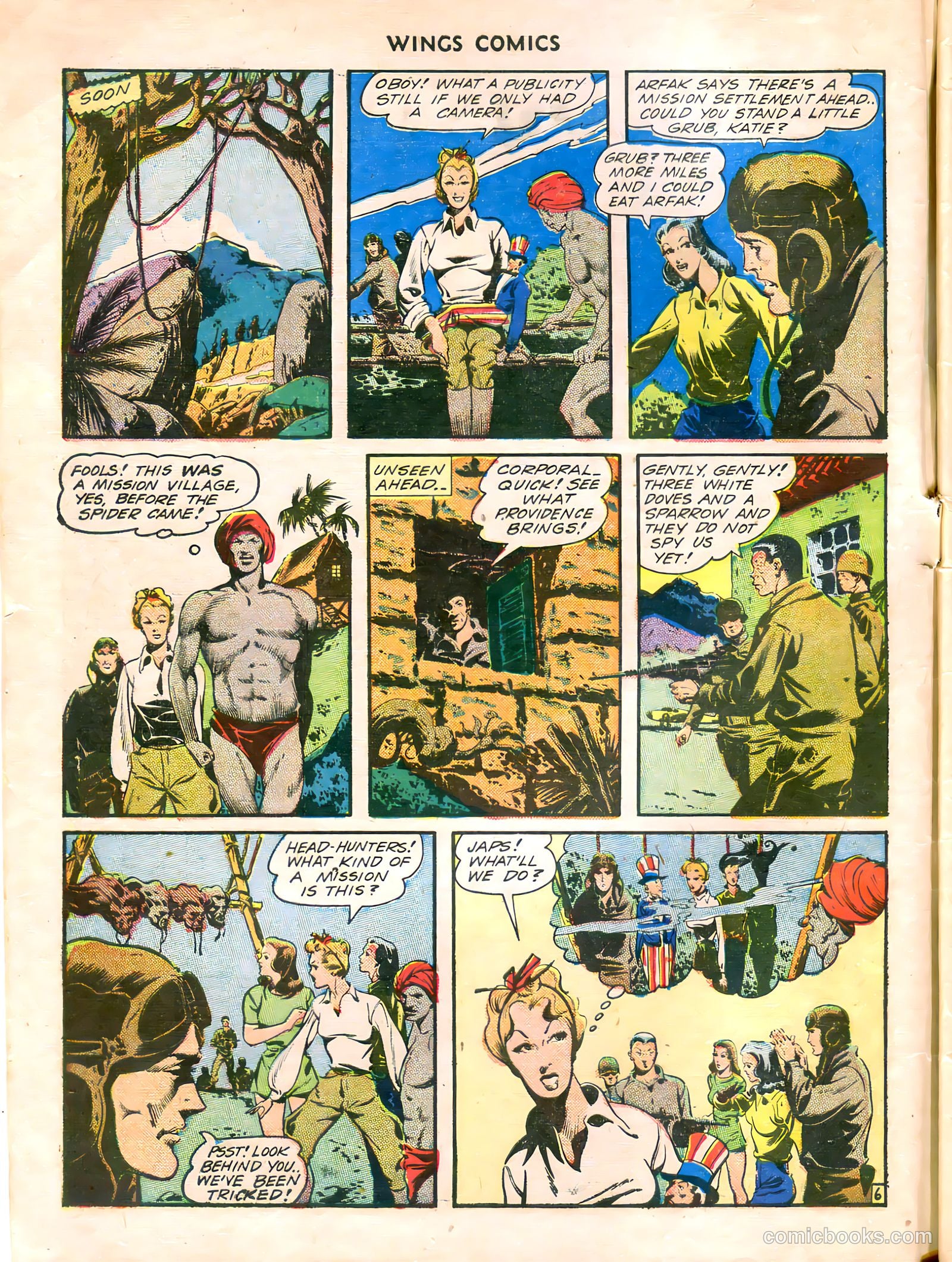 Wings Comics #38 (1943) — page 8 of 60
