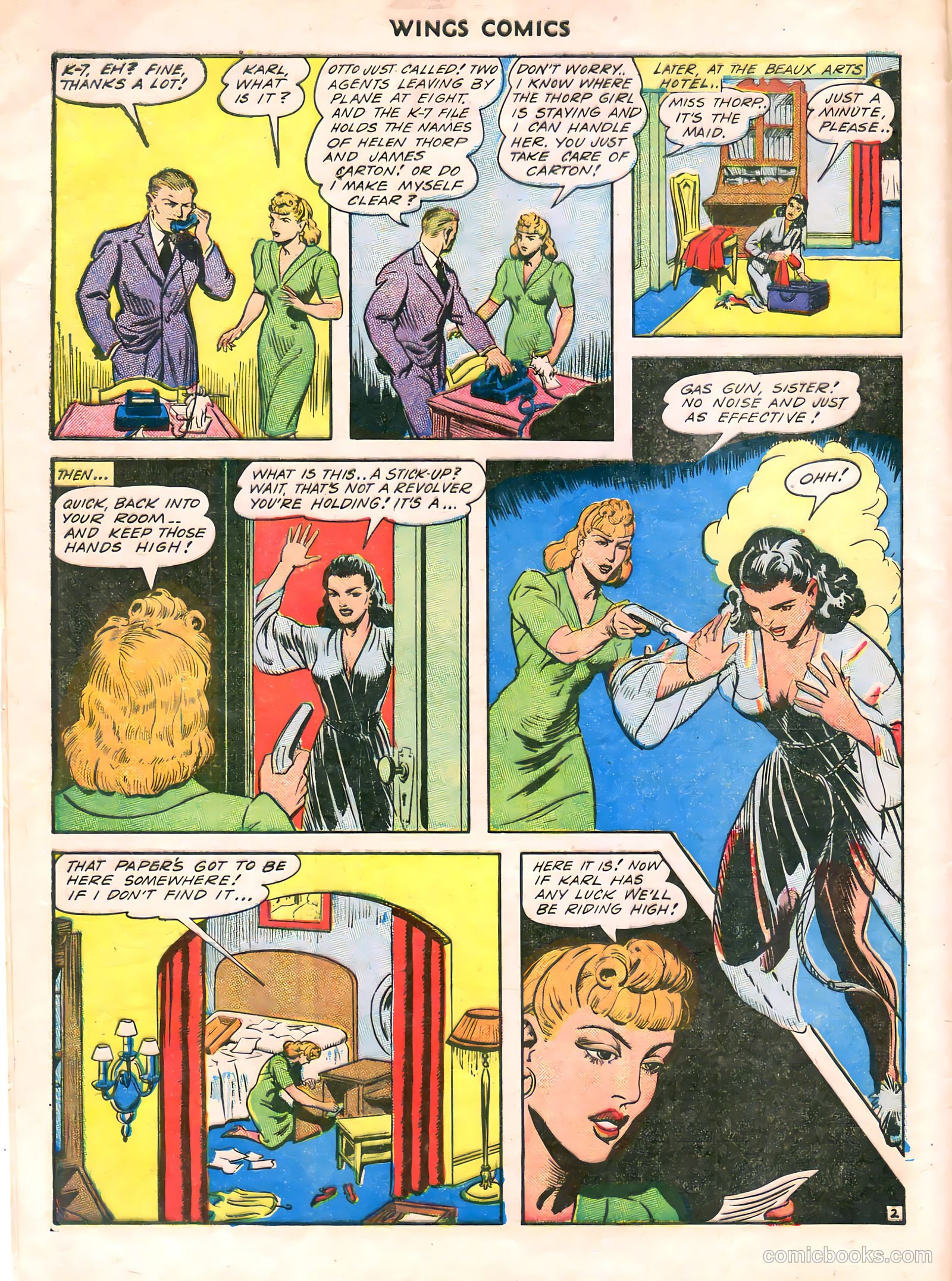 Wings Comics #38 (1943) — page 14 of 60