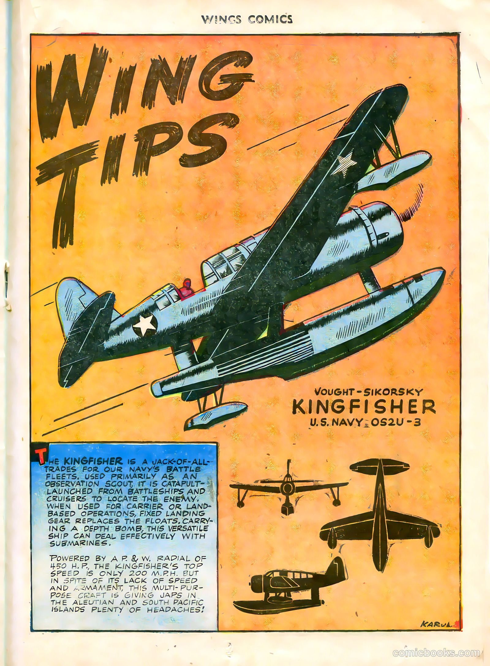Wings Comics #38 (1943) — page 35 of 60