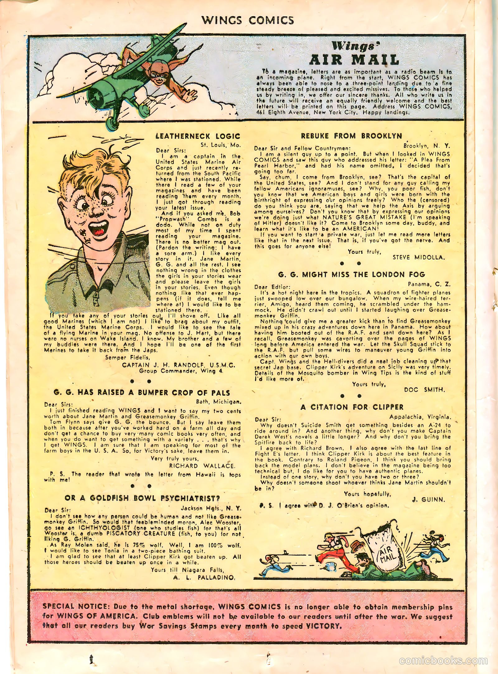 Wings Comics #38 (1943) — page 36 of 60