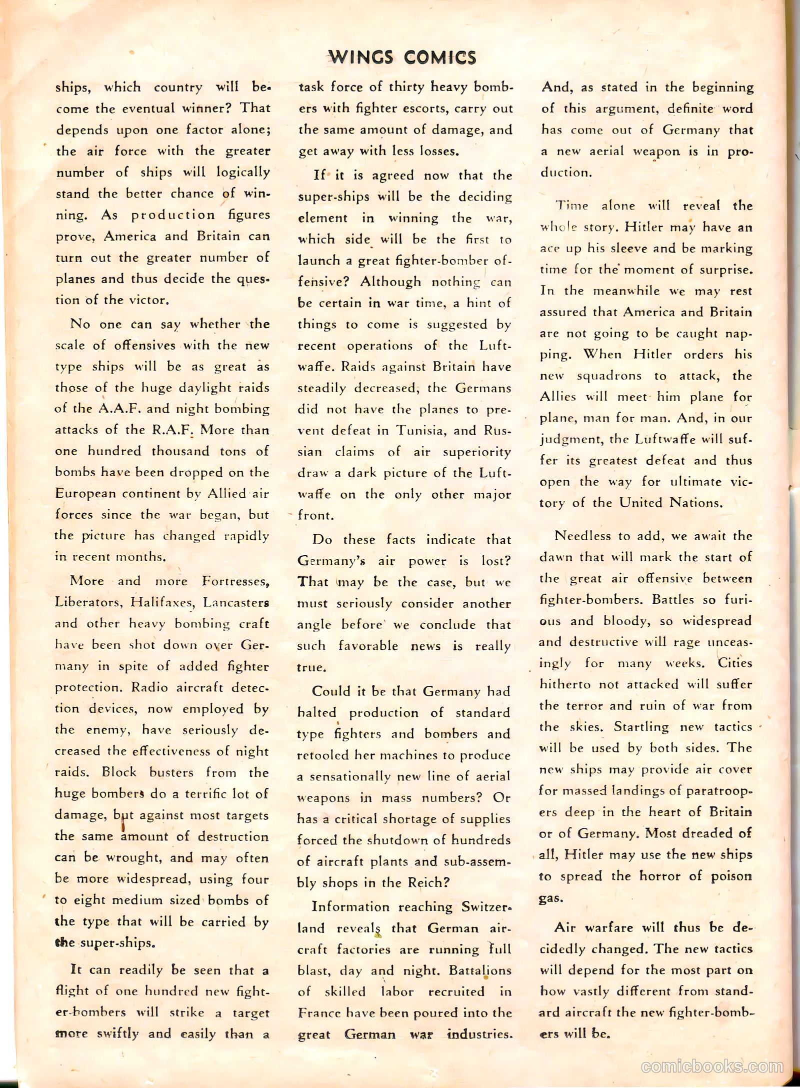 Wings Comics #38 (1943) — page 44 of 60