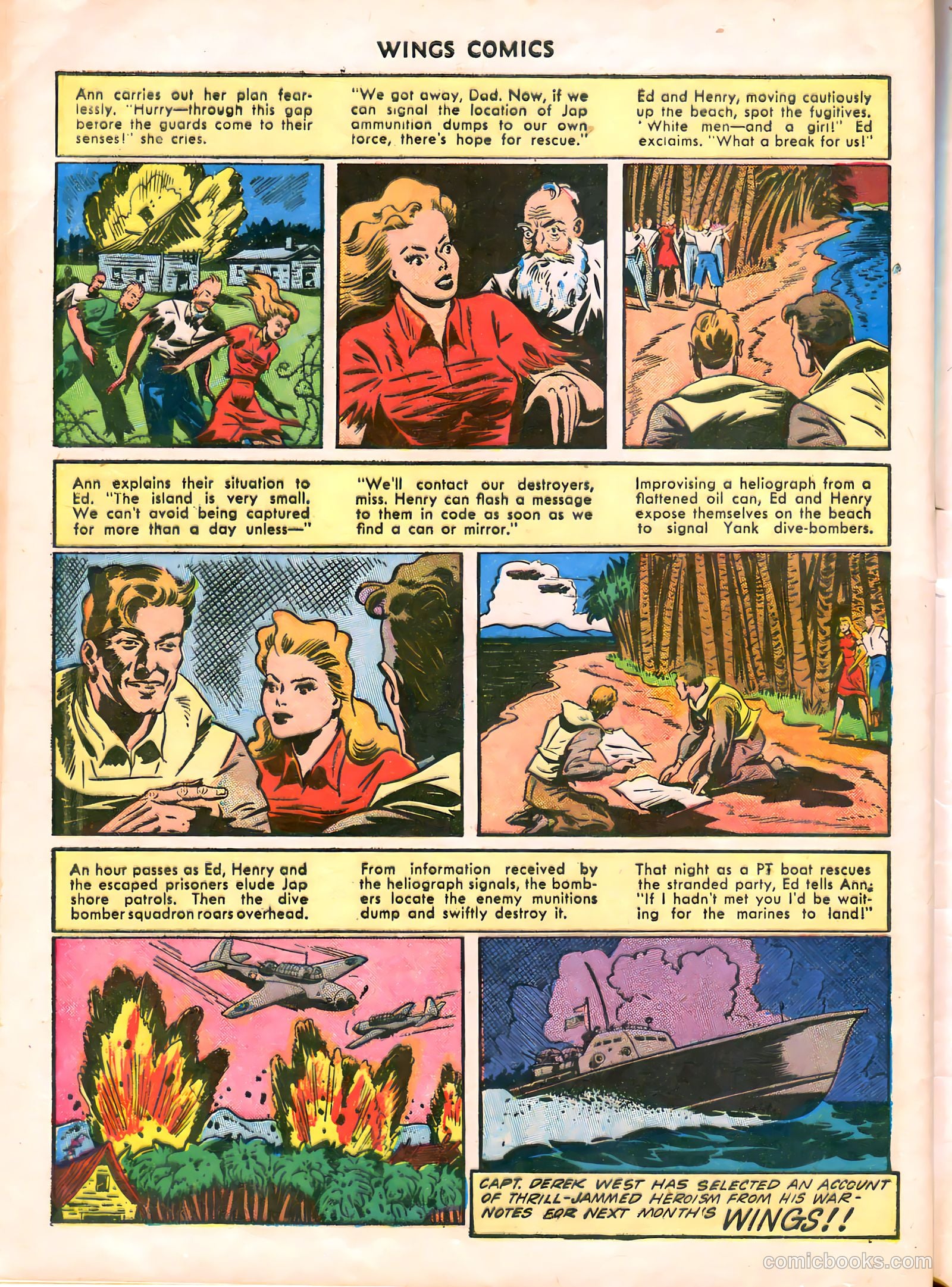 Wings Comics #38 (1943) — page 50 of 60