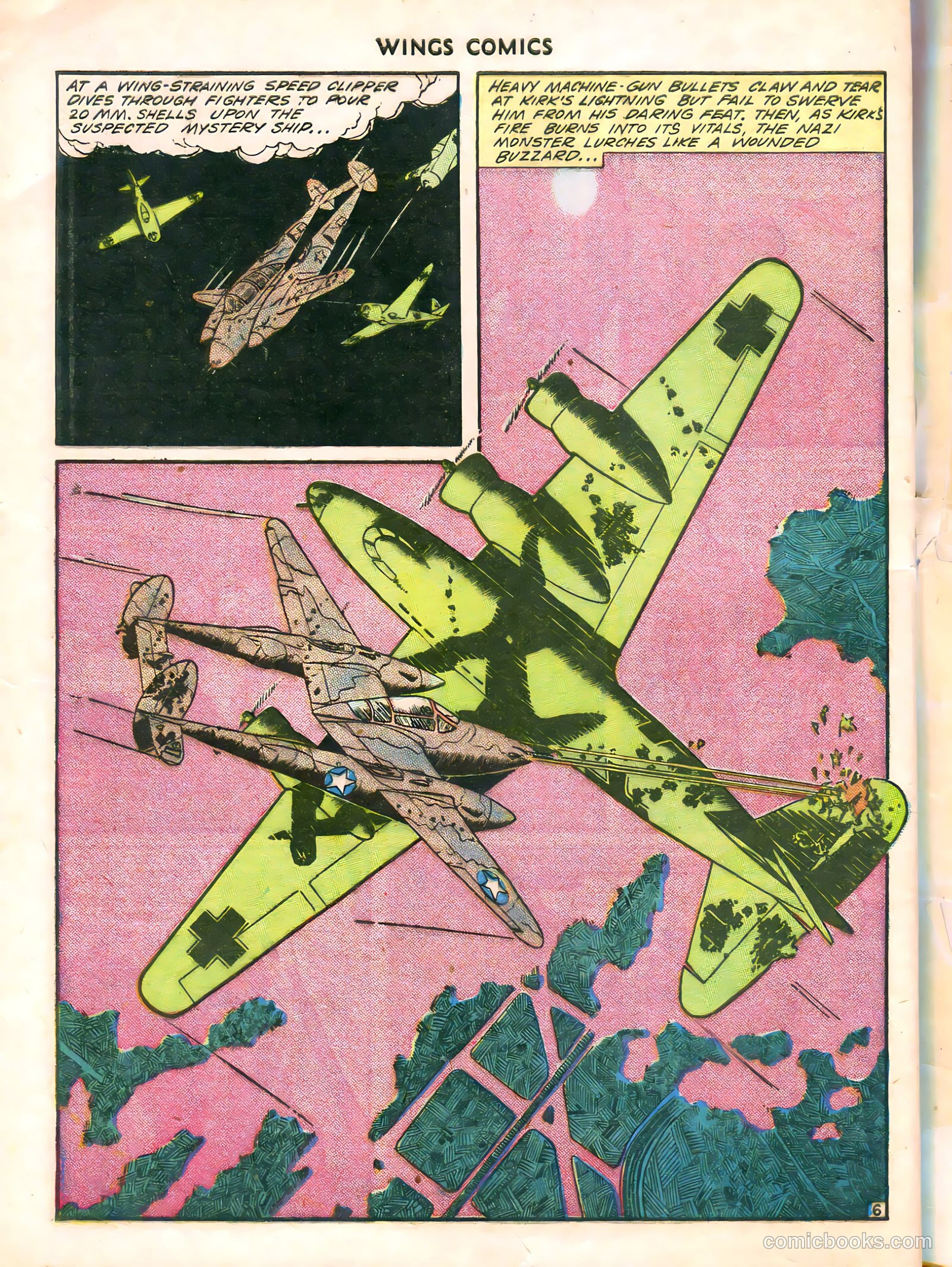 Wings Comics #38 (1943) — page 56 of 60
