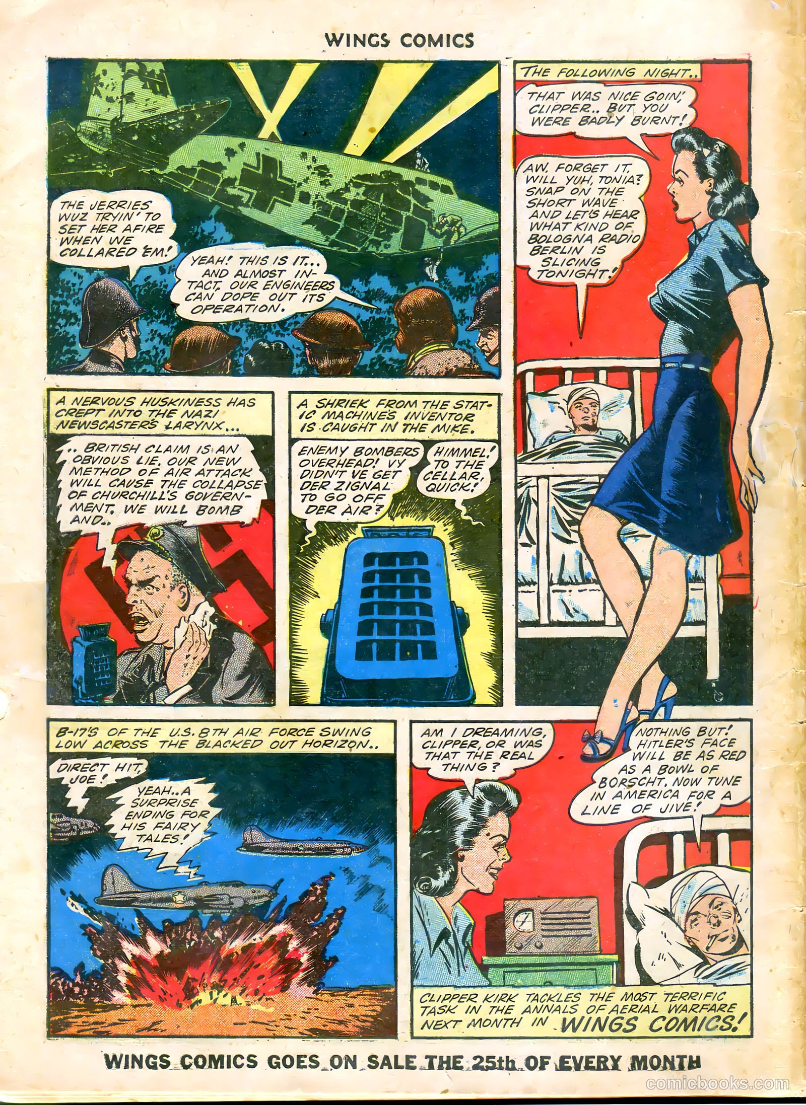 Wings Comics #38 (1943) — page 58 of 60