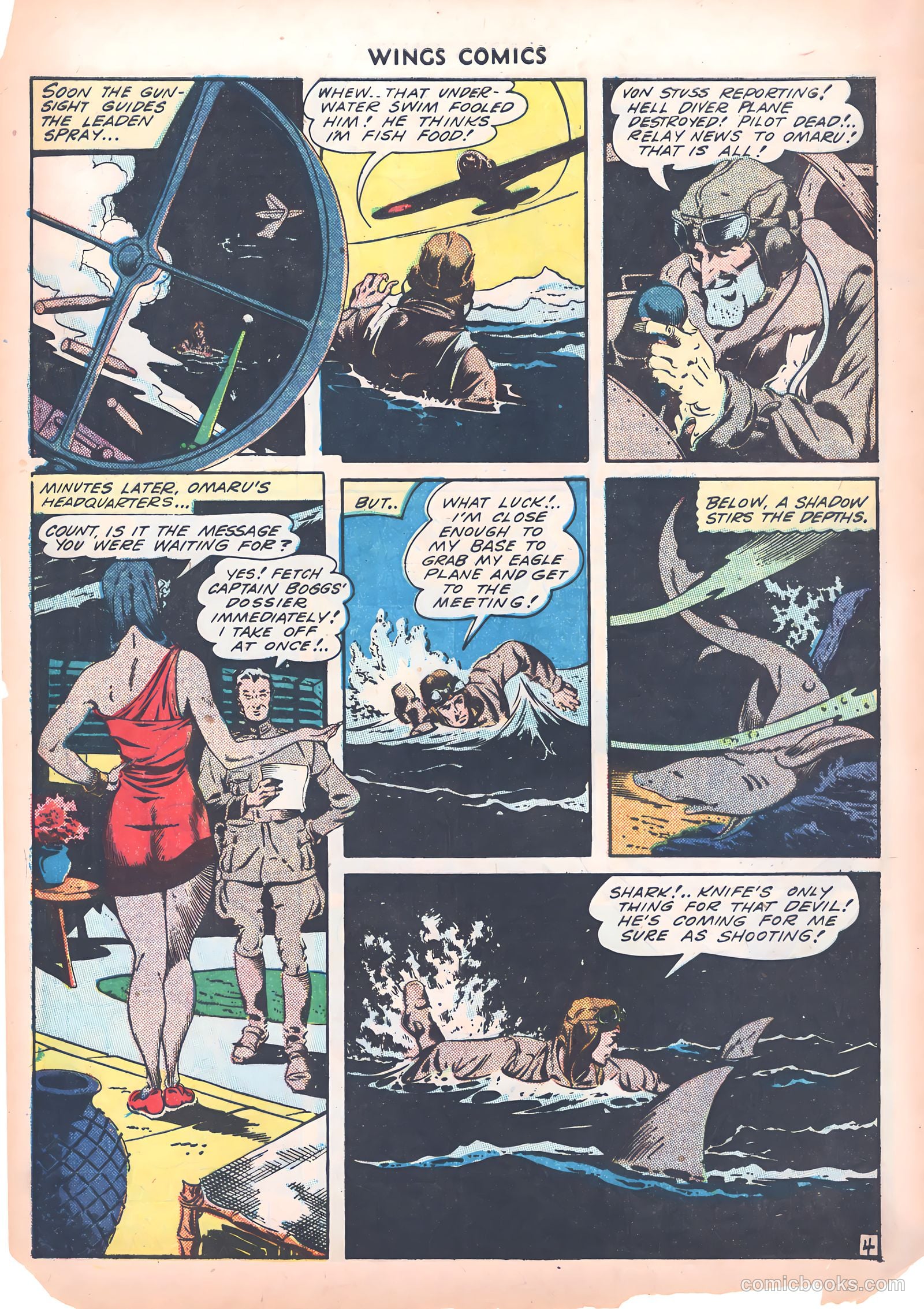 Wings Comics #39 (1943) — page 6 of 60