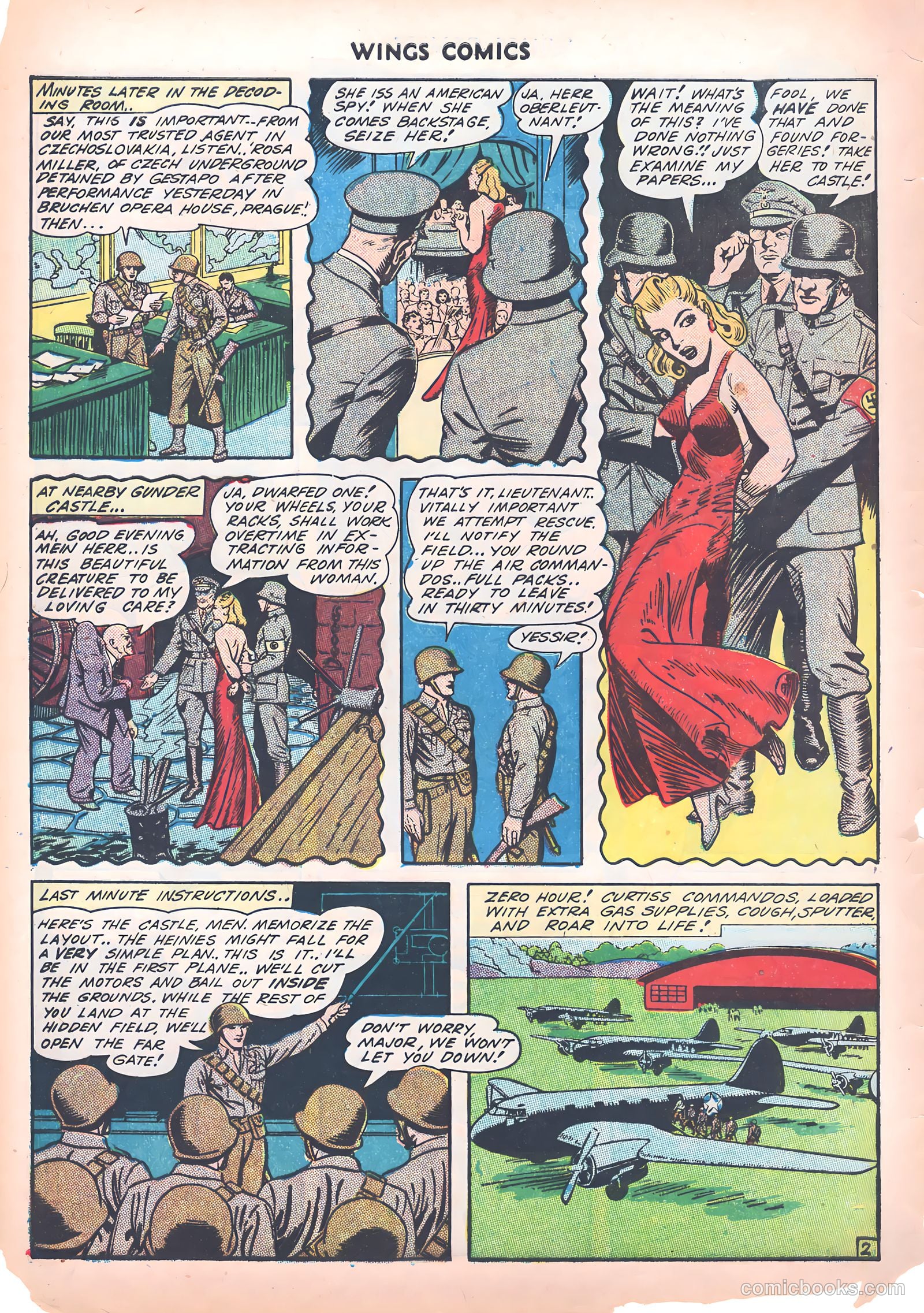 Wings Comics #39 (1943) — page 14 of 60