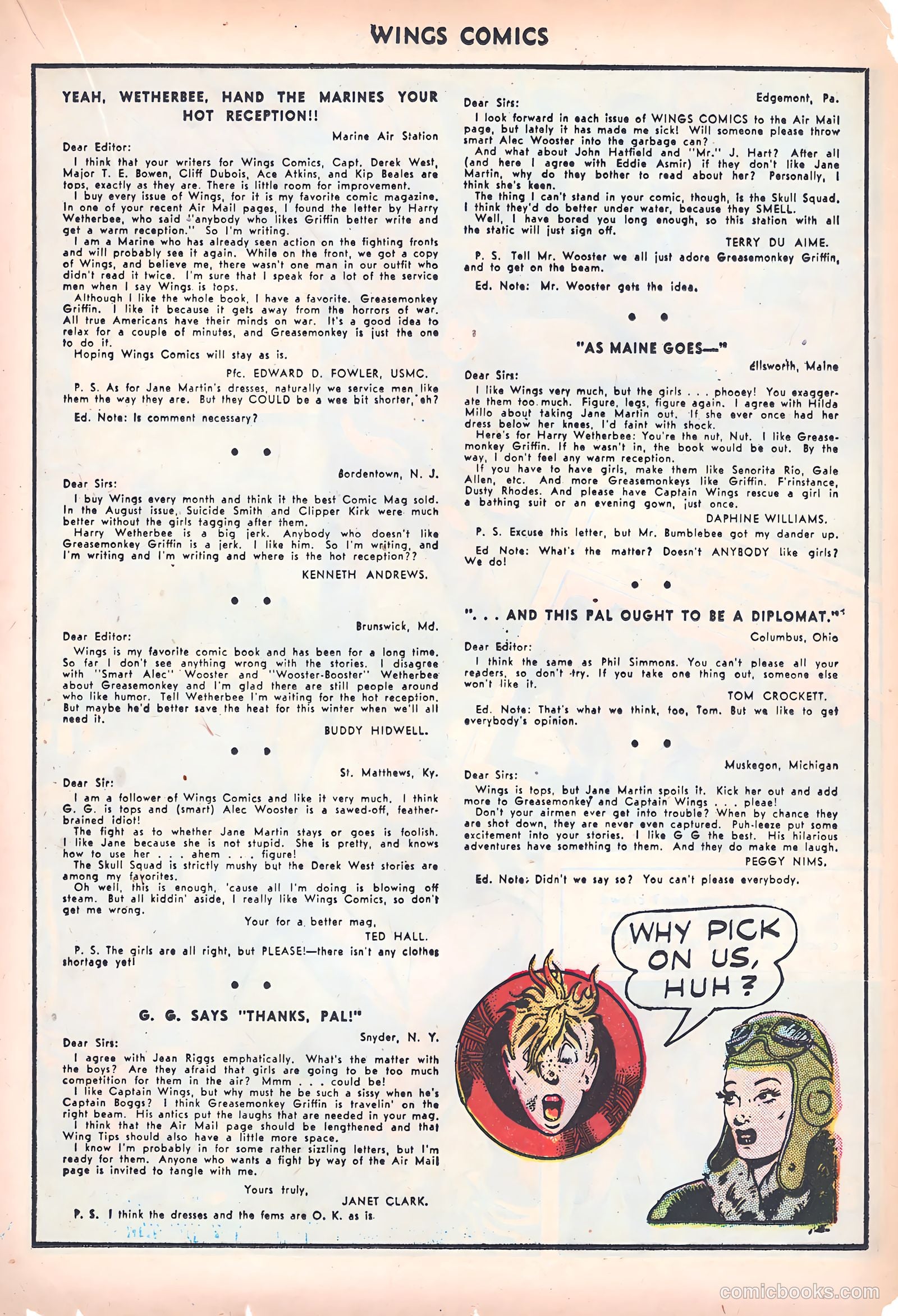 Wings Comics #39 (1943) — page 37 of 60
