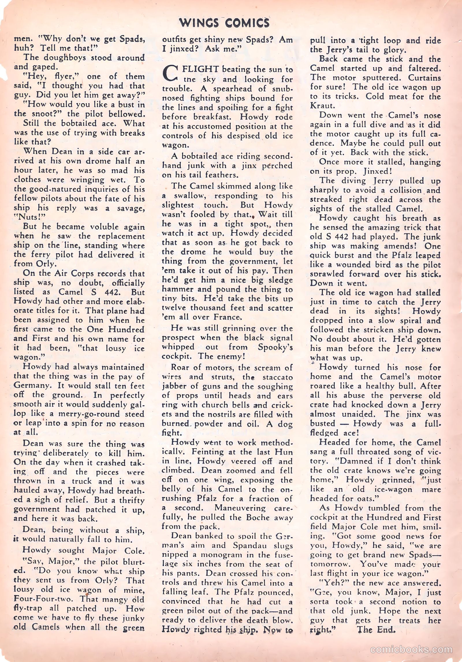 Wings Comics #39 (1943) — page 44 of 60
