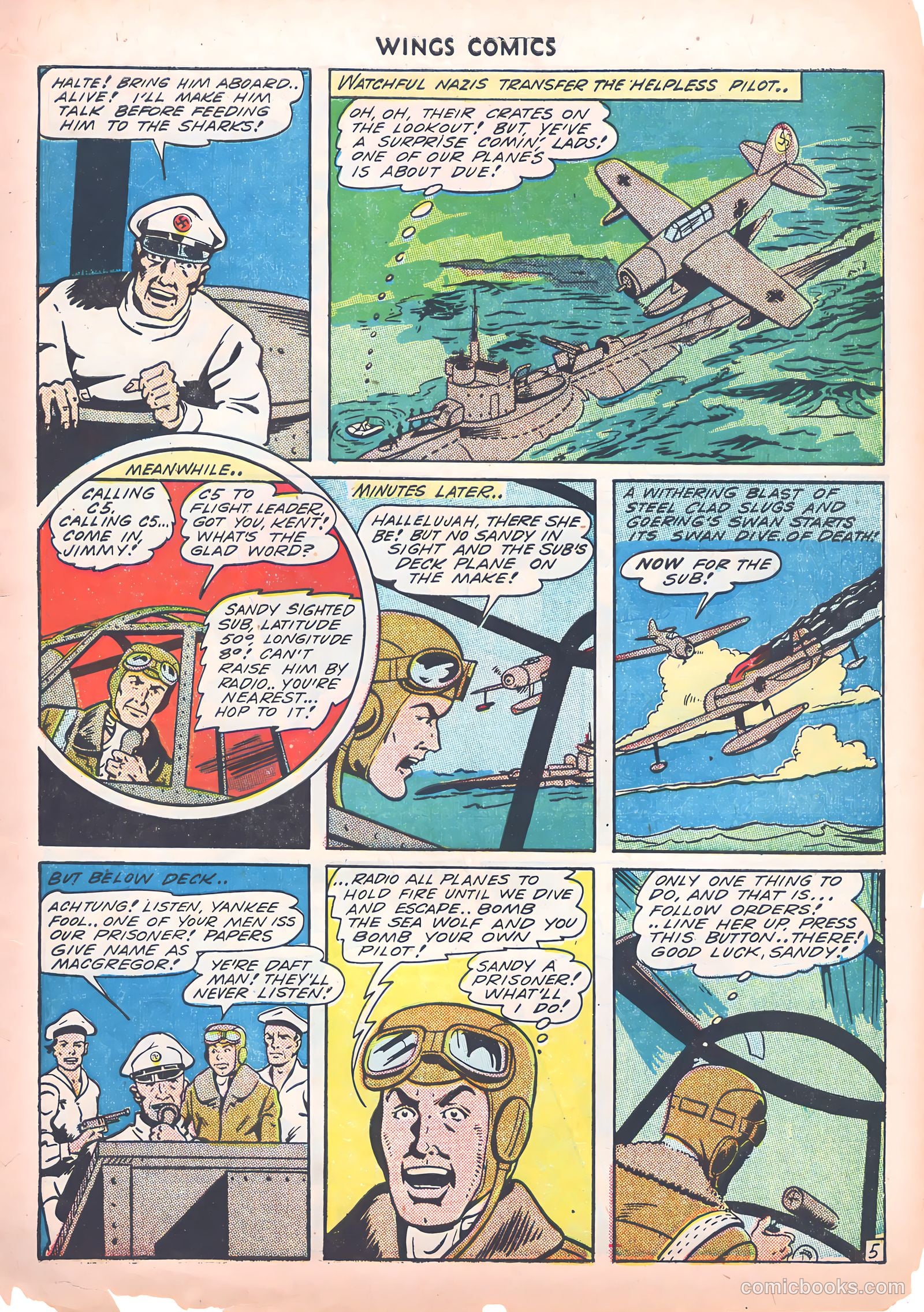 Wings Comics #39 (1943) — page 49 of 60