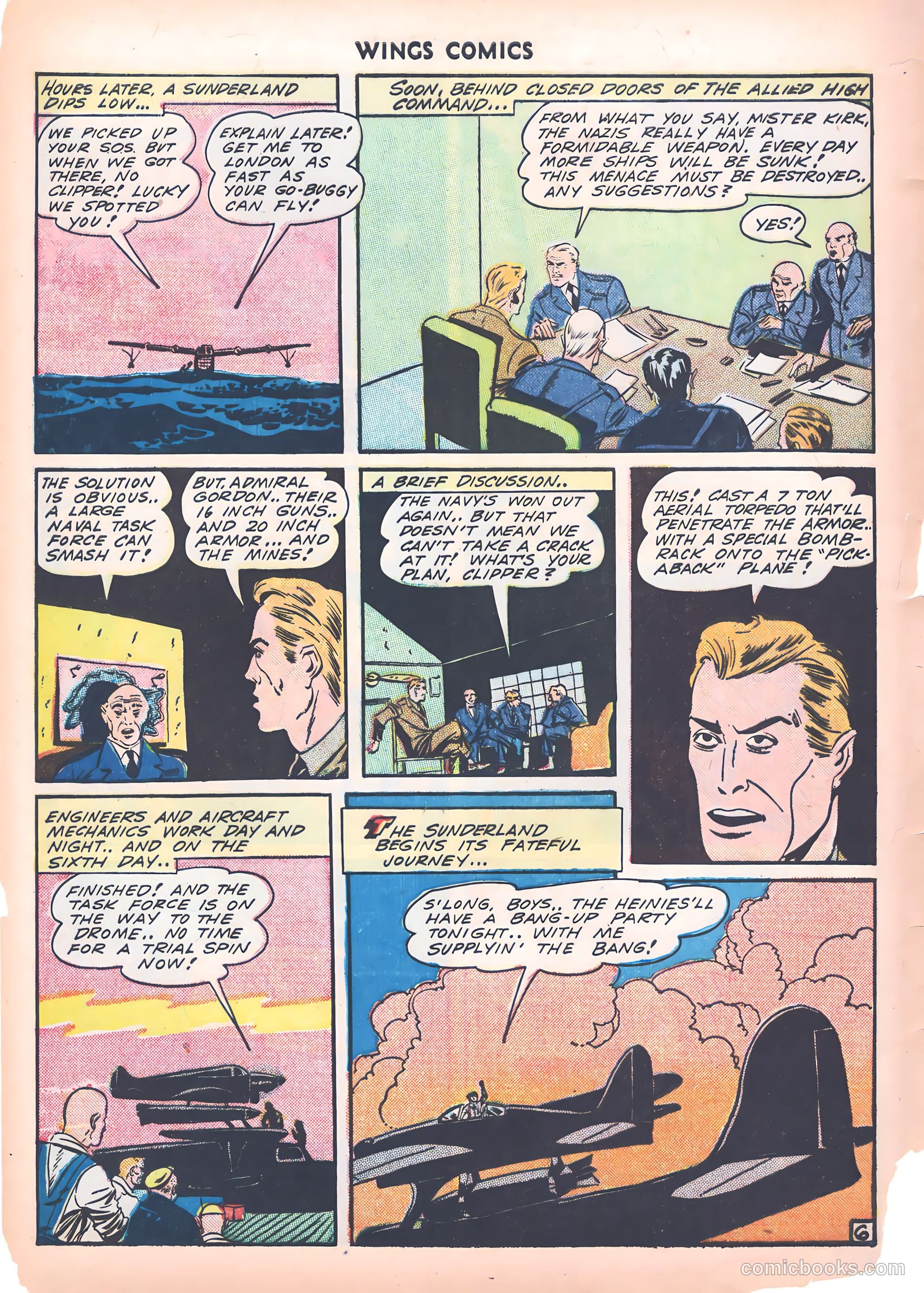 Wings Comics #39 (1943) — page 56 of 60