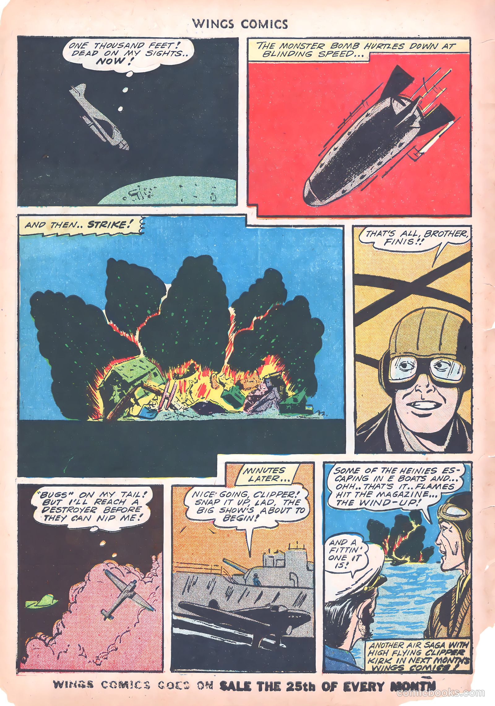 Wings Comics #39 (1943) — page 58 of 60