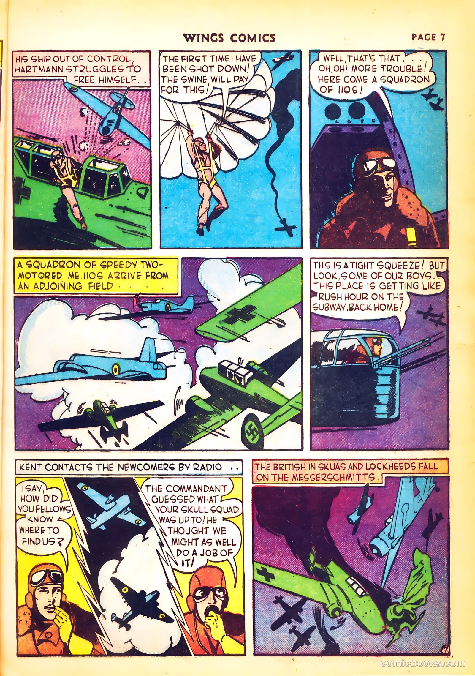 Wings Comics #4 (1940) — page 9 of 68