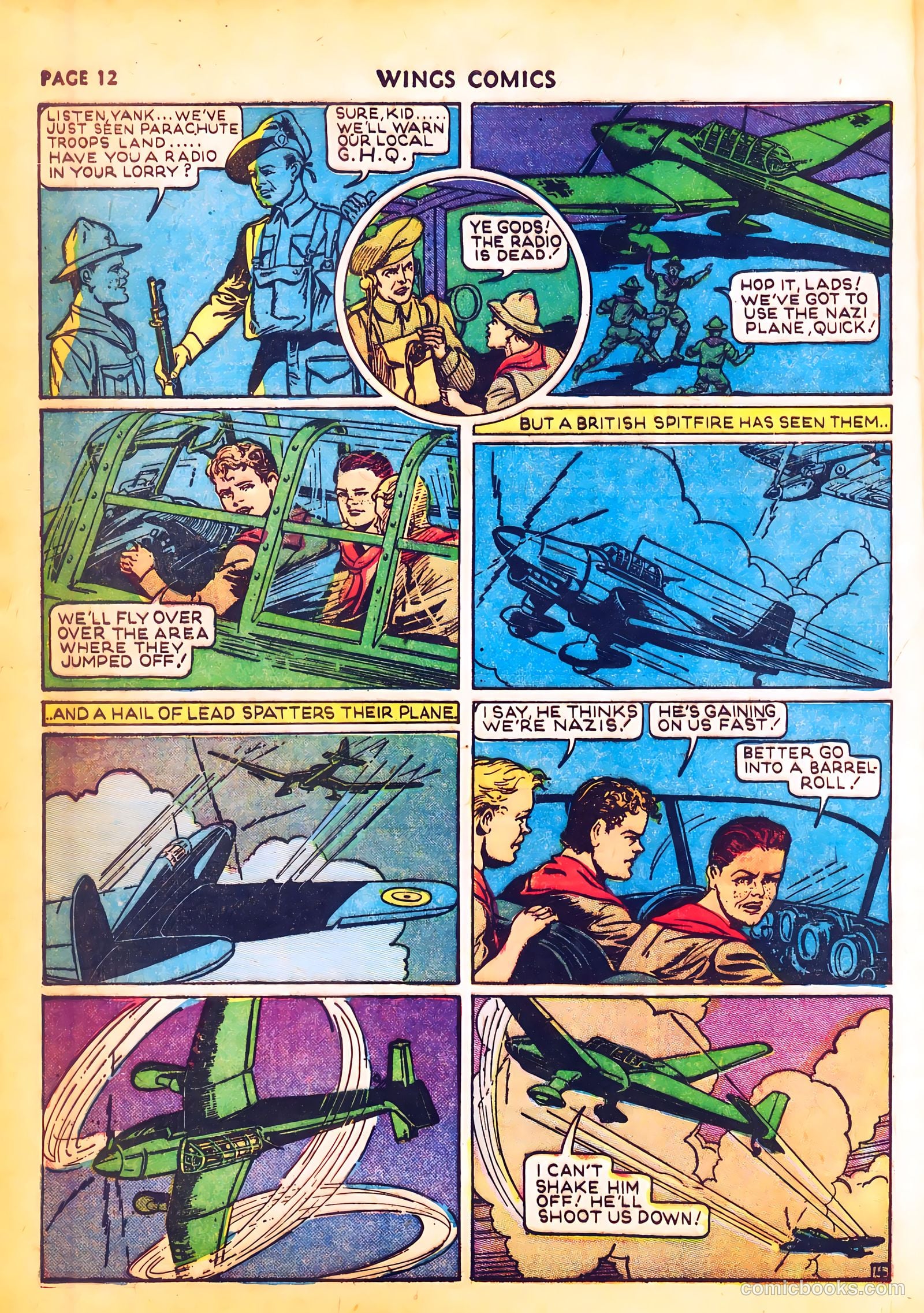 Wings Comics #4 (1940) — page 14 of 68